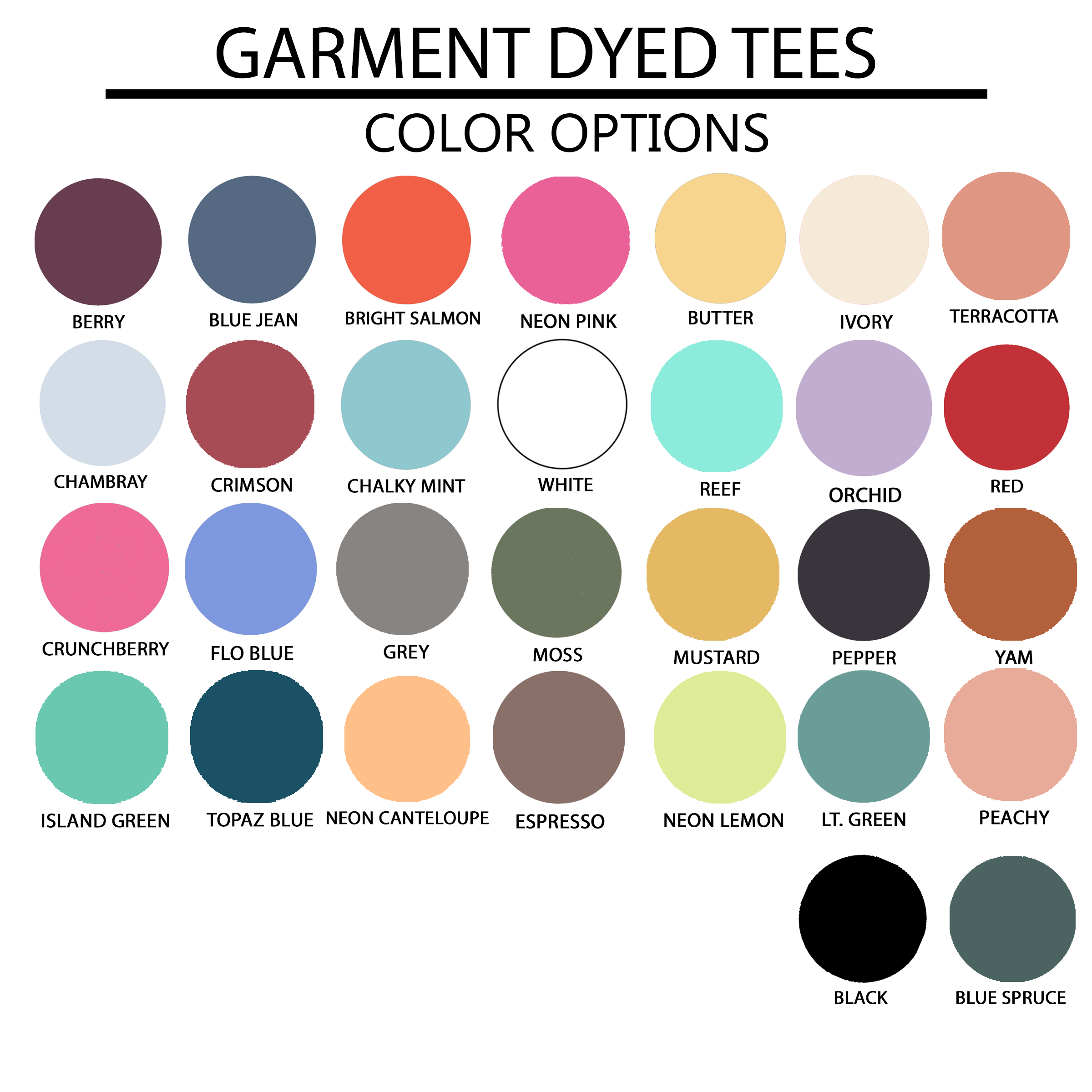 Lucky Stacked | Garment Dyed Tee