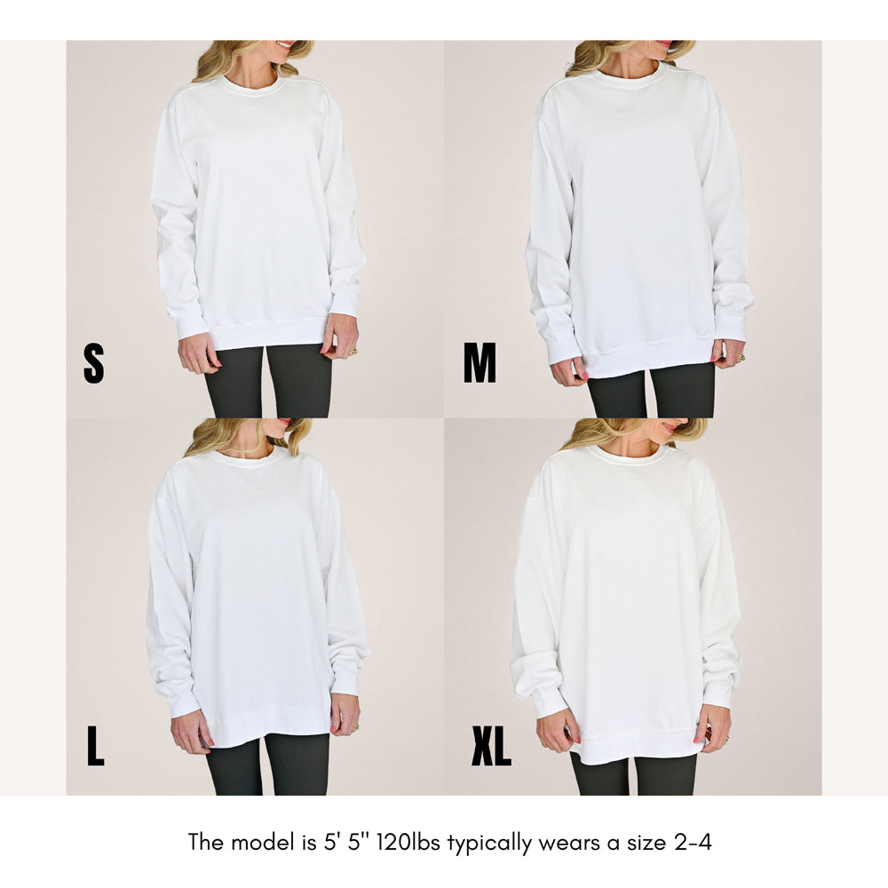 Coquette Fall Plaid | Garment Dyed Sweatshirt