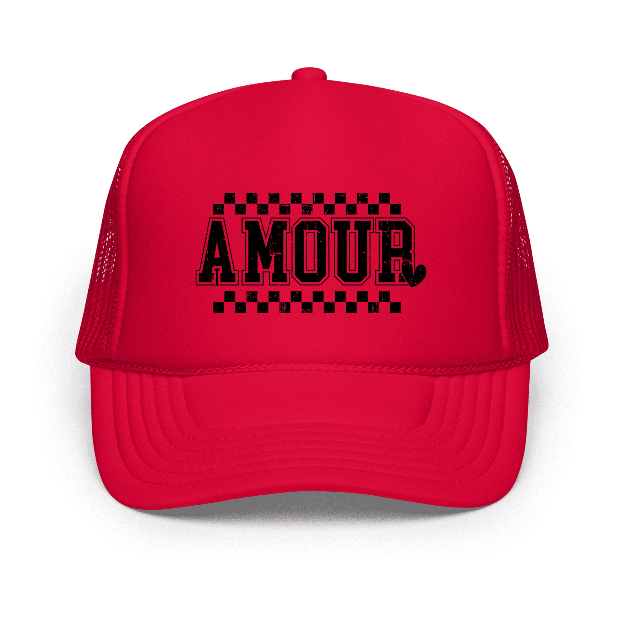 Amour Distressed Checkered | Foam Trucker Hat