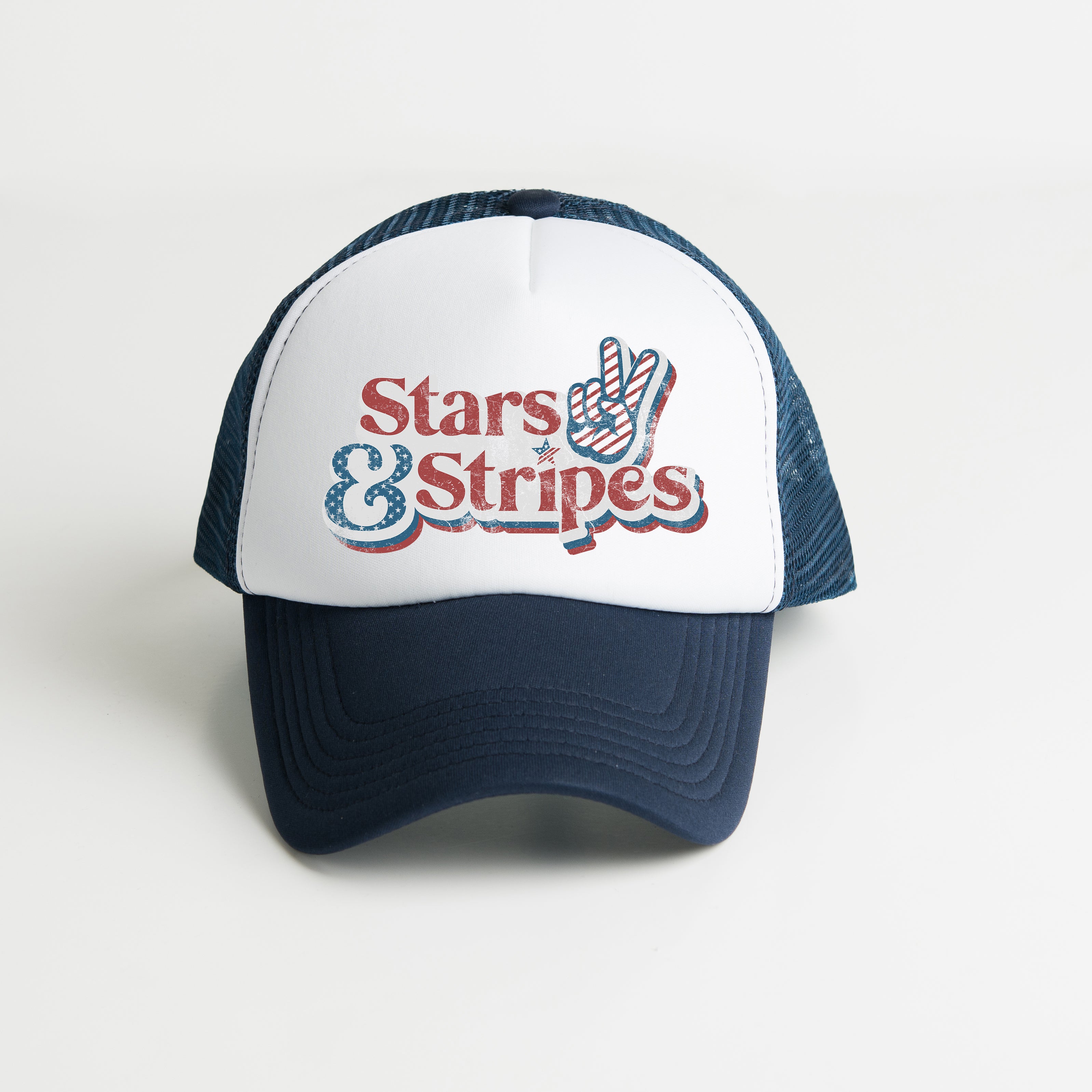 Stars And Stripes Distressed | Foam Trucker Hat