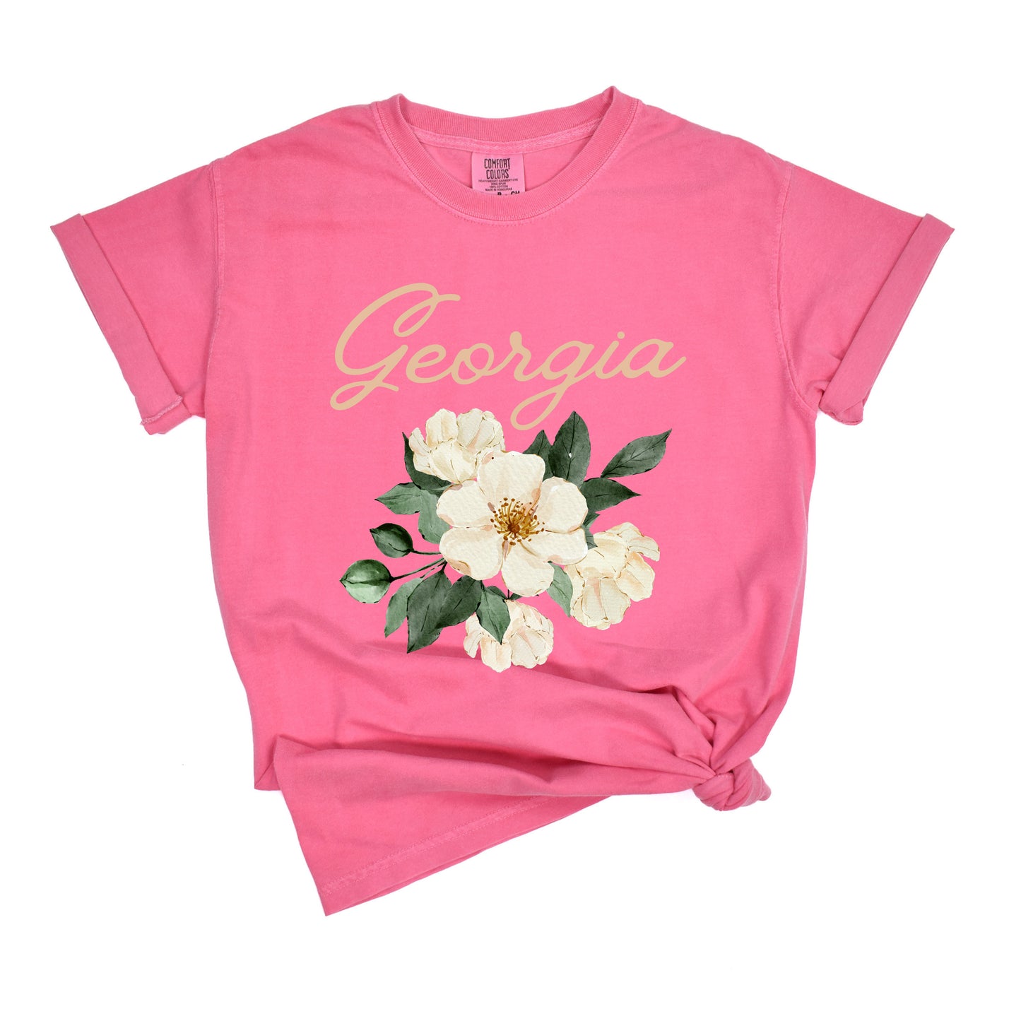 Georgia Flower Colorful | Garment Dyed Short Sleeve Tee