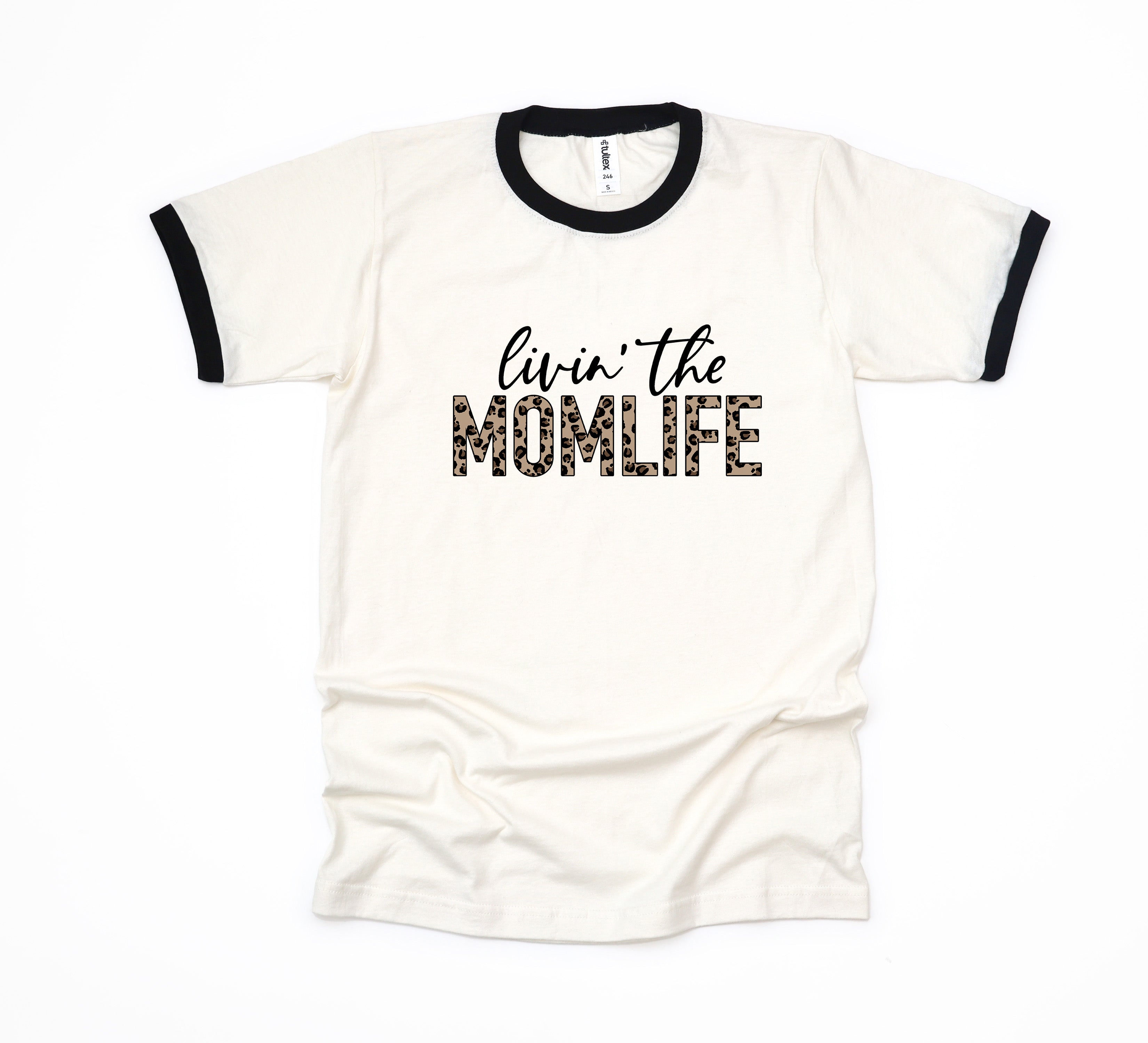 Livin' the Mom Life Leopard | Ringer Tee