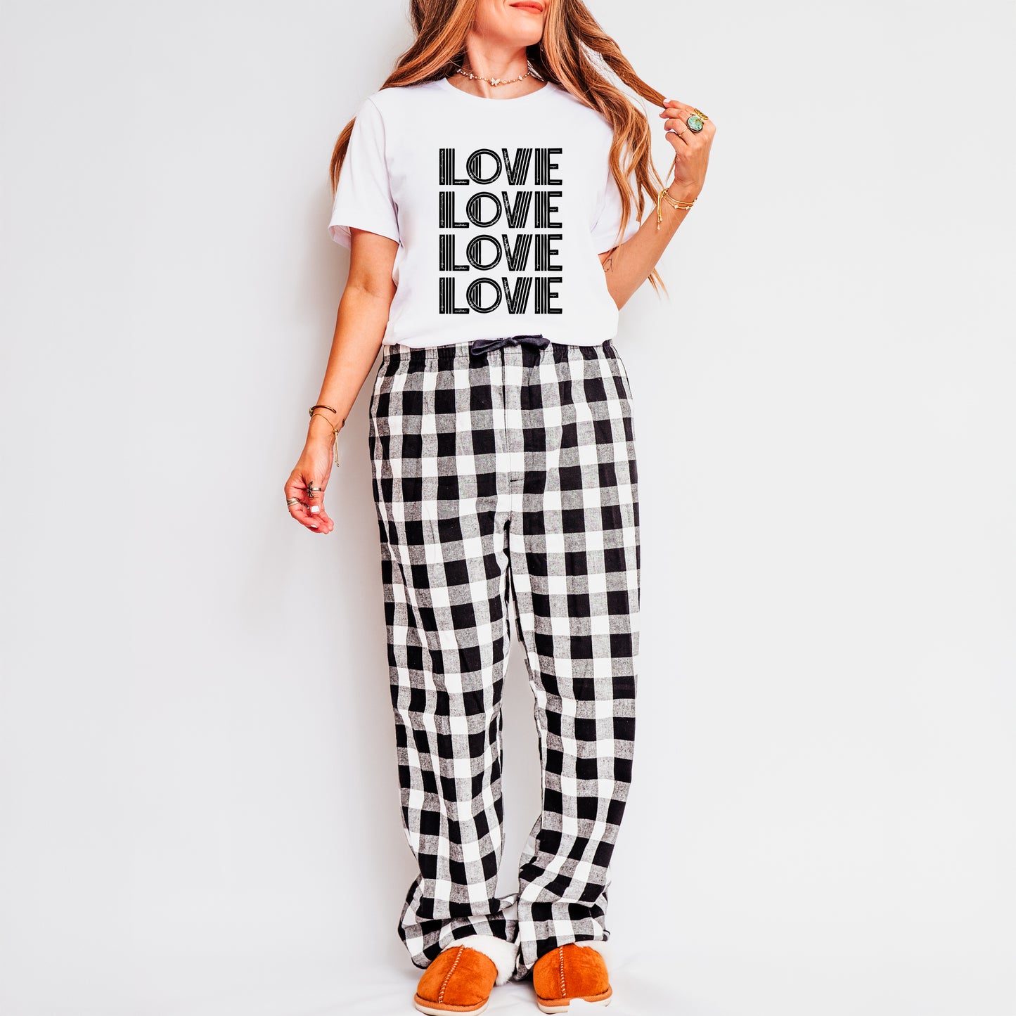 Love x 4 | Plaid Pajama Set