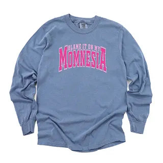 Momnesia Varsity | Garment Dyed Long Sleeve