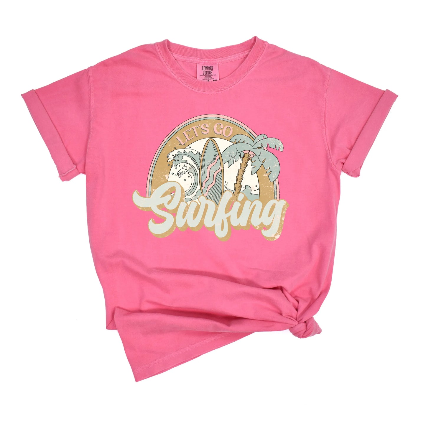 Let's Go Surfing | Garment Dyed Short Sleeve Tee