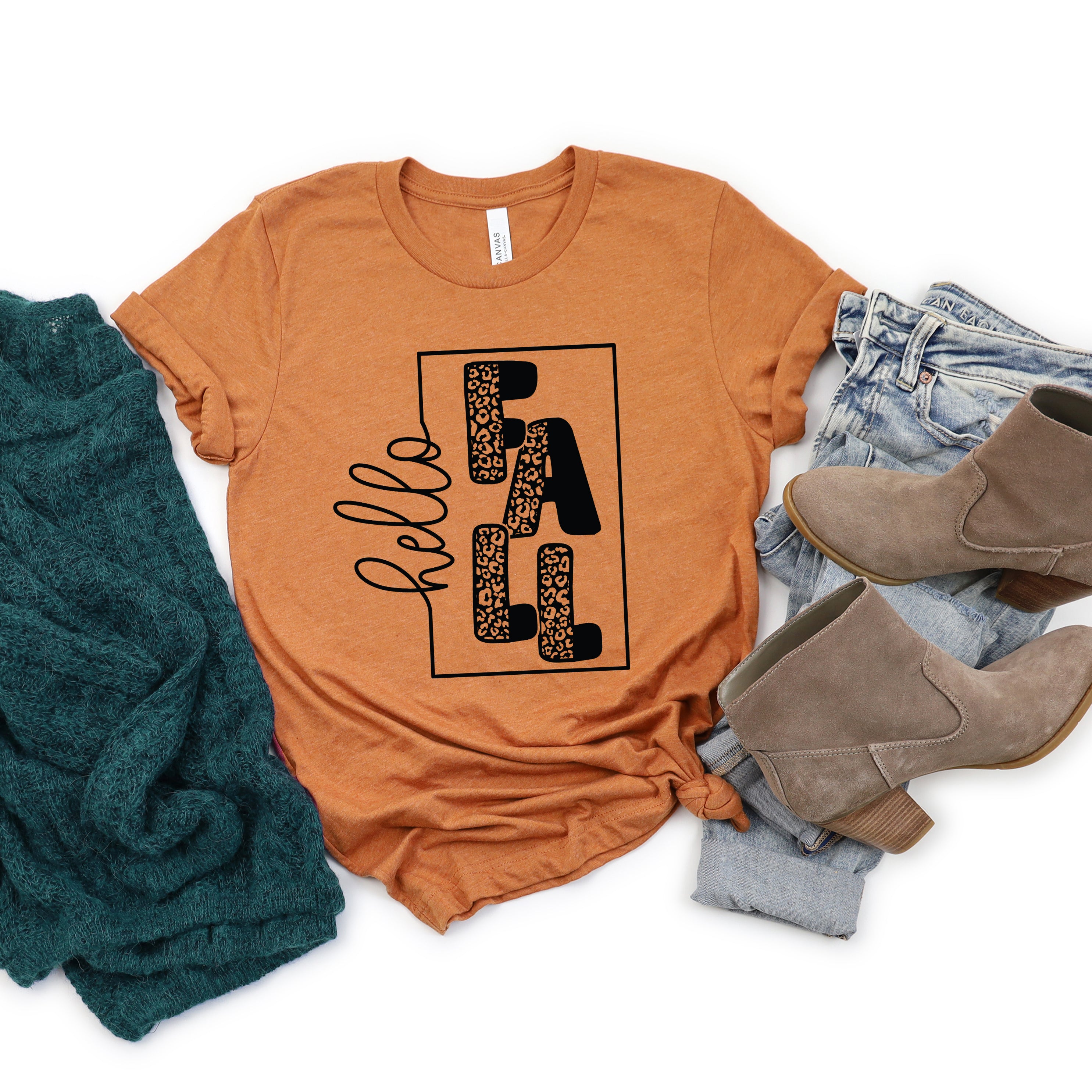 Hello Fall Square | Short Sleeve Graphic Tee