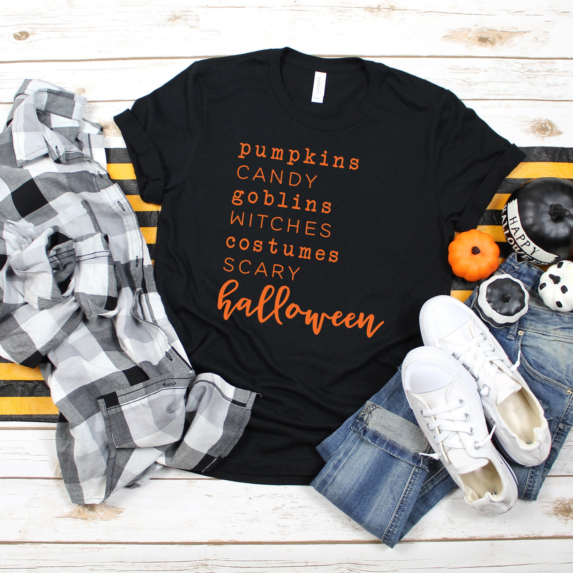 Halloween Words | Short Sleeve Crew Neck
