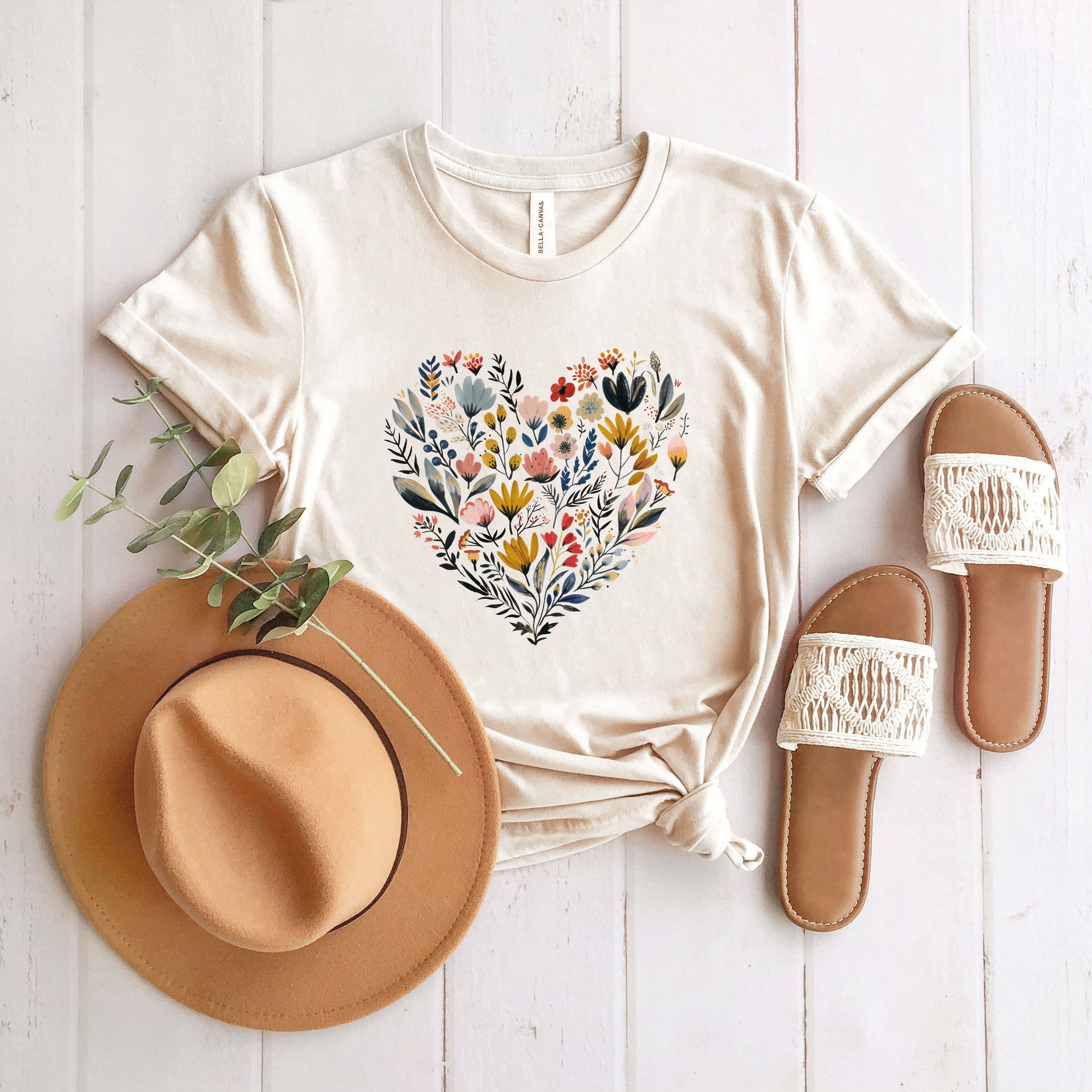 Heart Floral | Short Sleeve Graphic Tee
