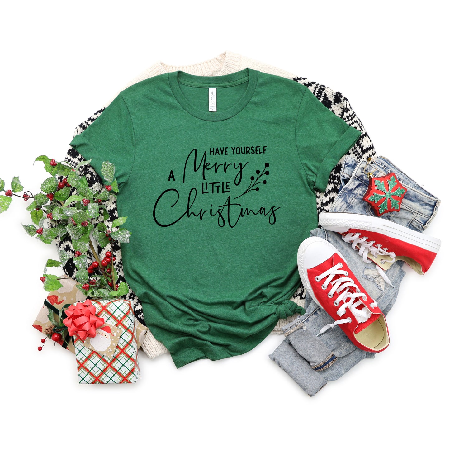 Have Yourself A Merry Little Christmas Berries | Short Sleeve Graphic Tee