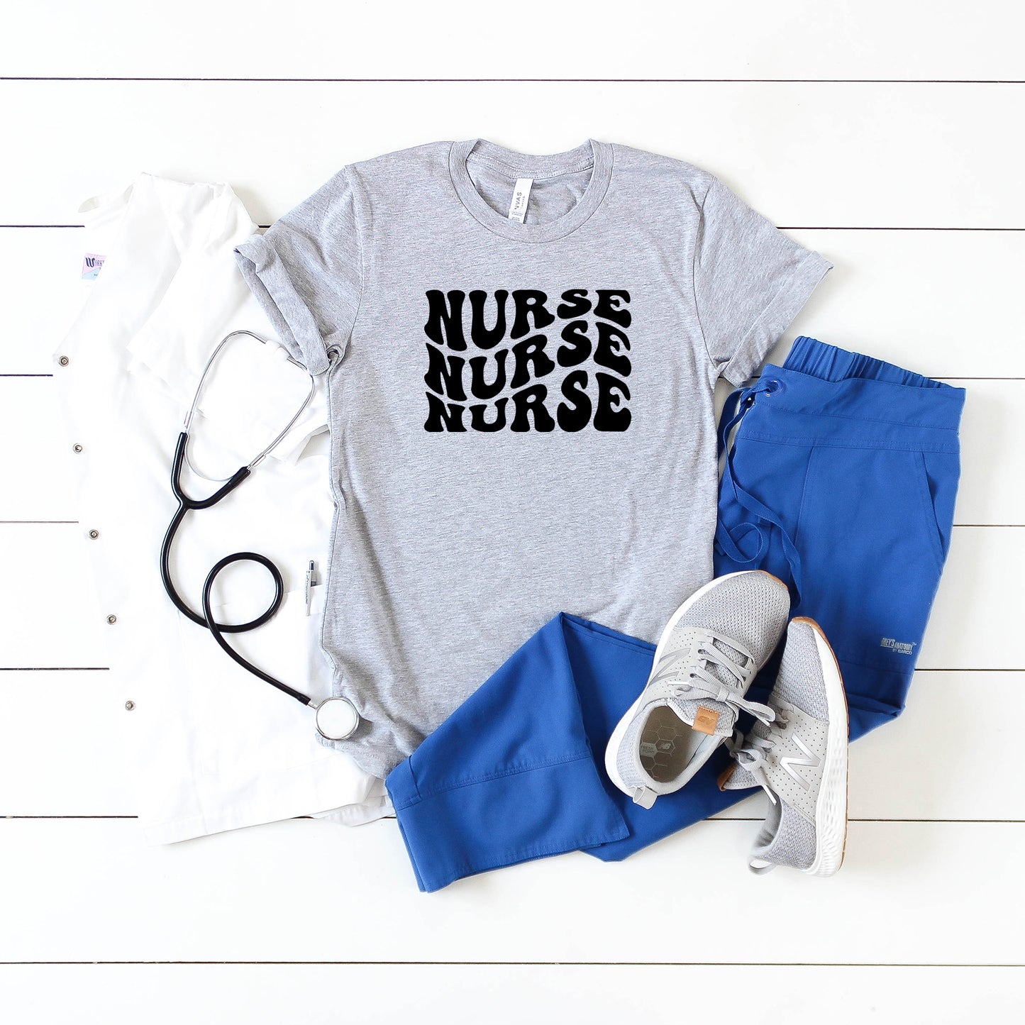 Nurse Stacked | Short Sleeve Graphic Tee