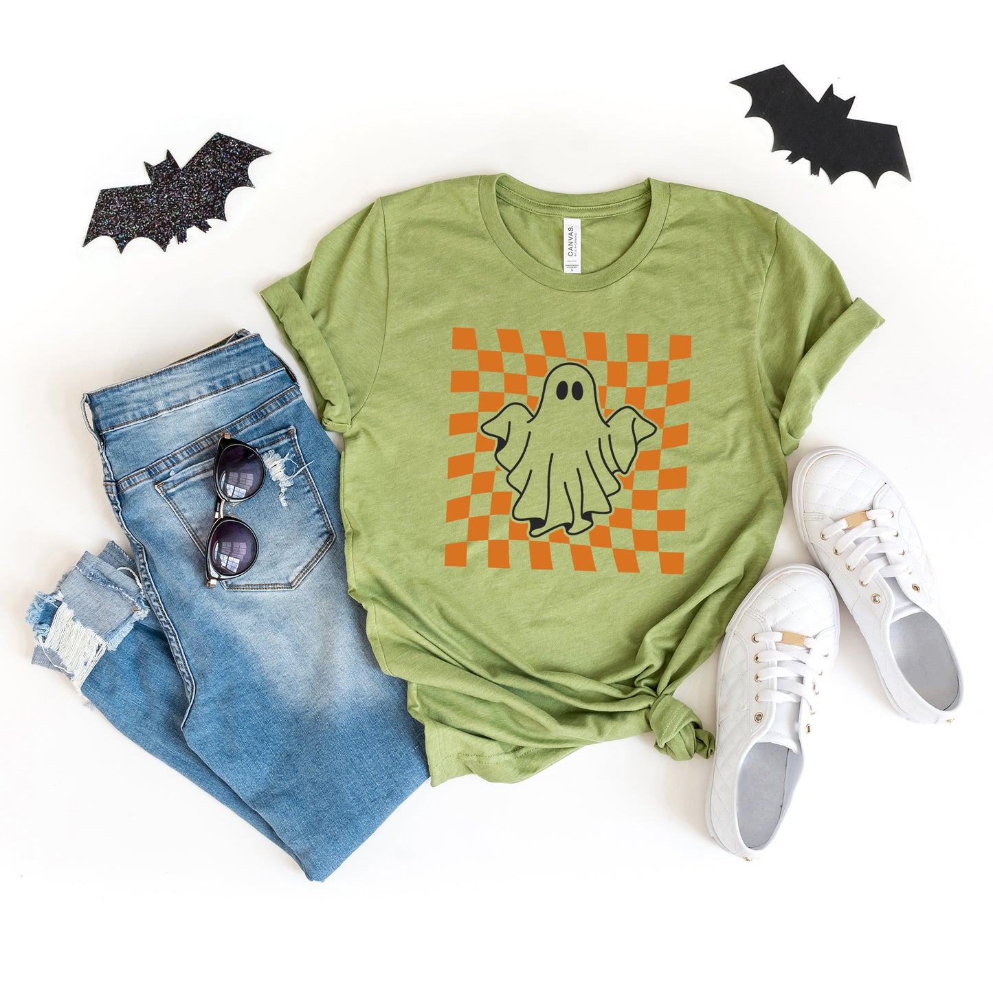 Checkered Ghost | Short Sleeve Crew Neck