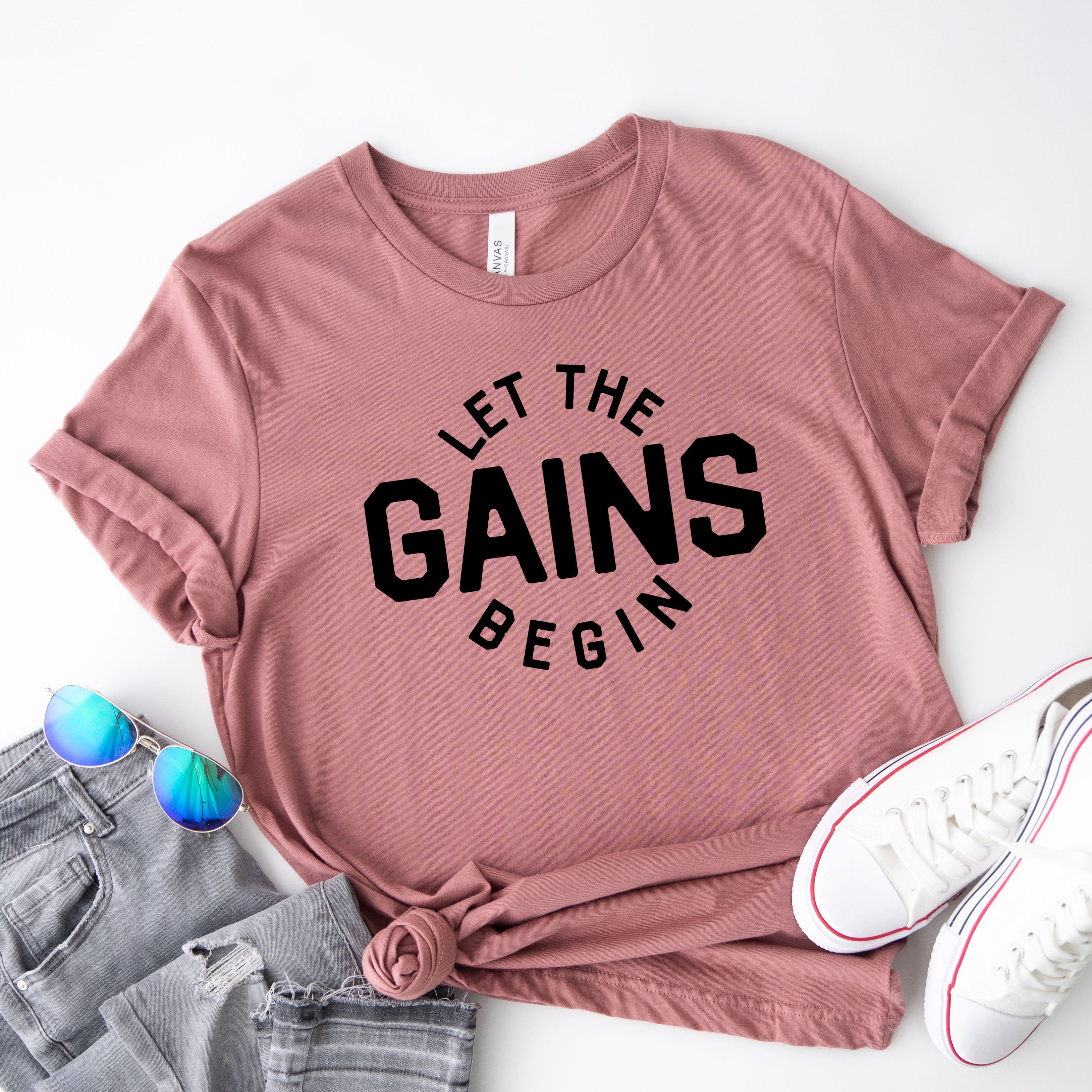 Let The Gains Begin | Short Sleeve Graphic Tee