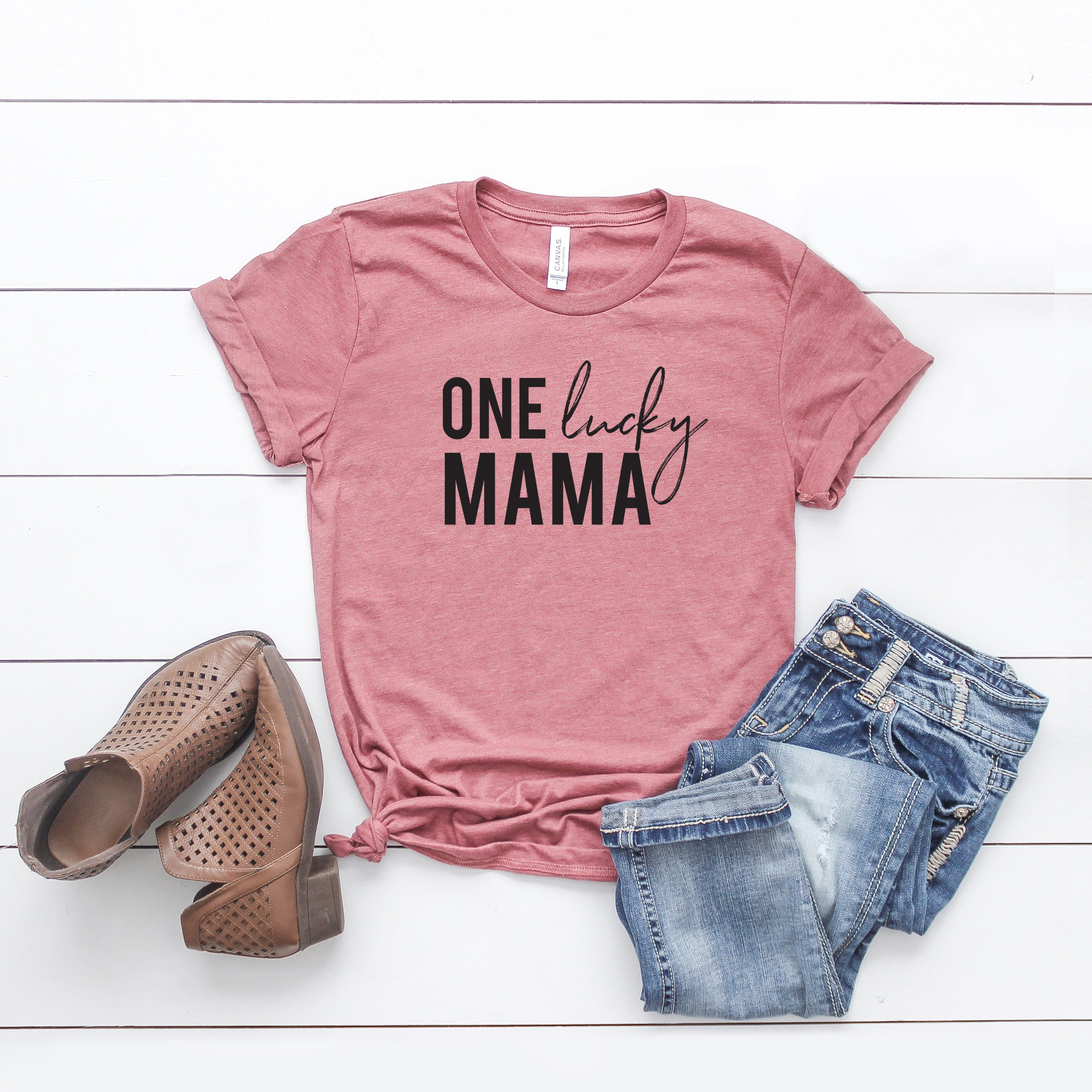 One Lucky Mama | Short Sleeve Graphic Tee