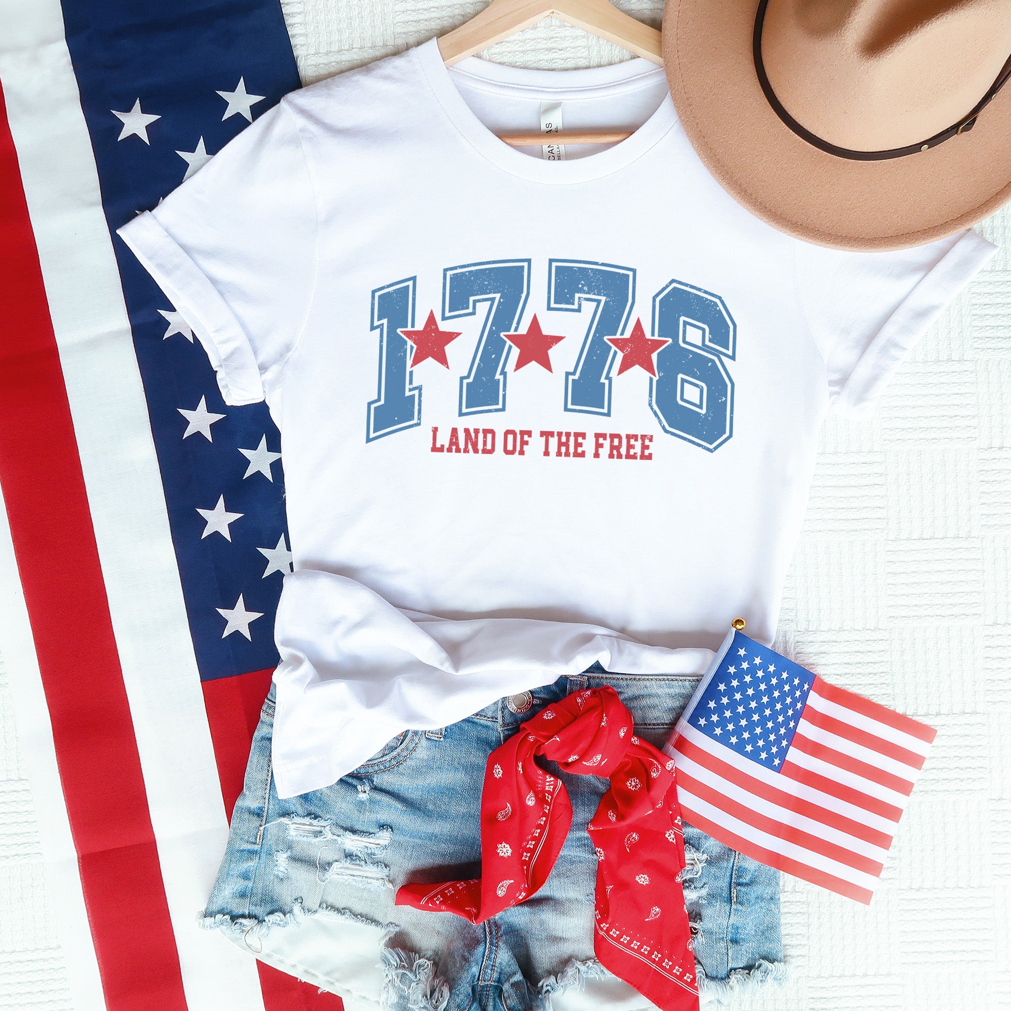 Land Of The Free 1776 | Short Sleeve Graphic Tee