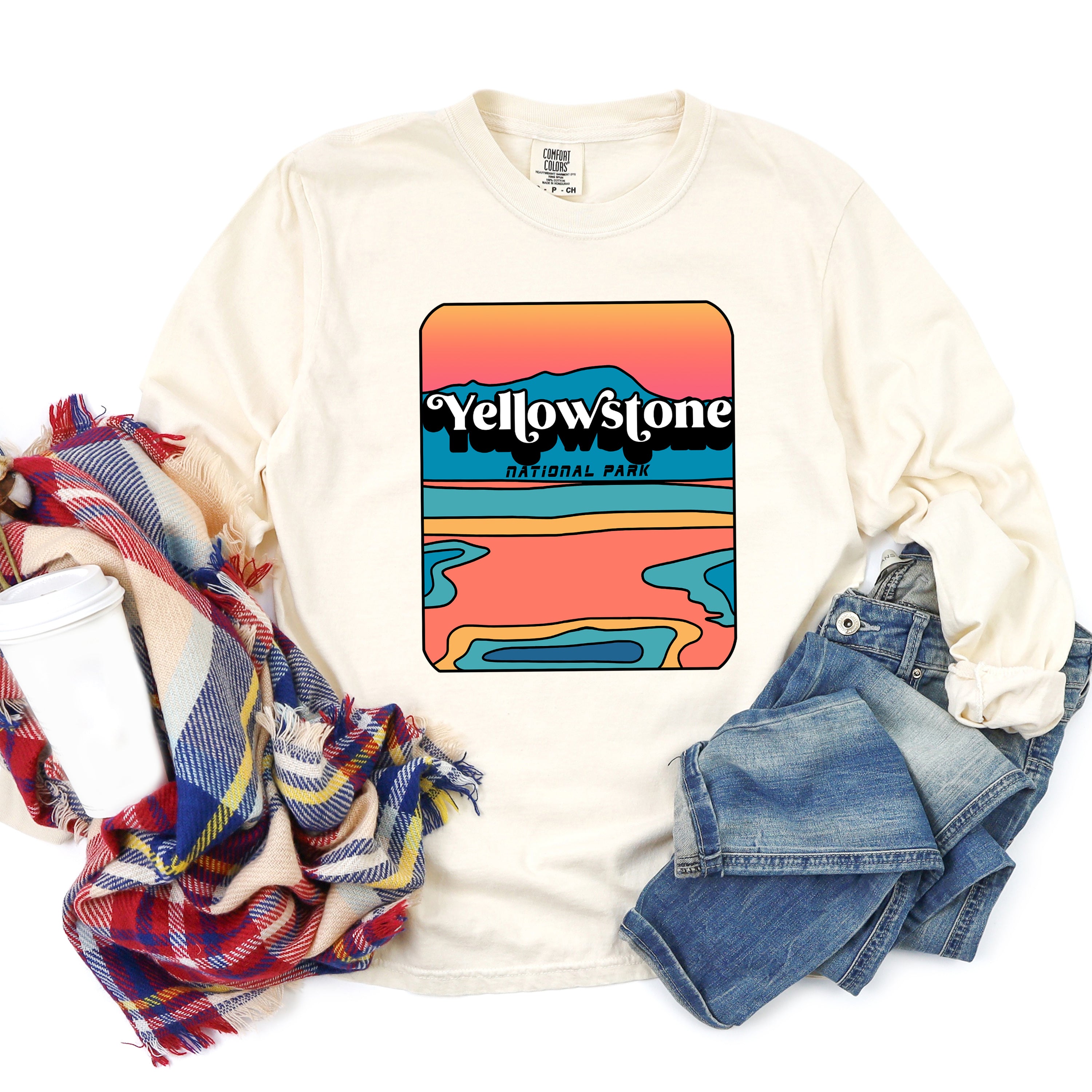 Vintage Yellowstone | Garment Dyed Long Sleeve