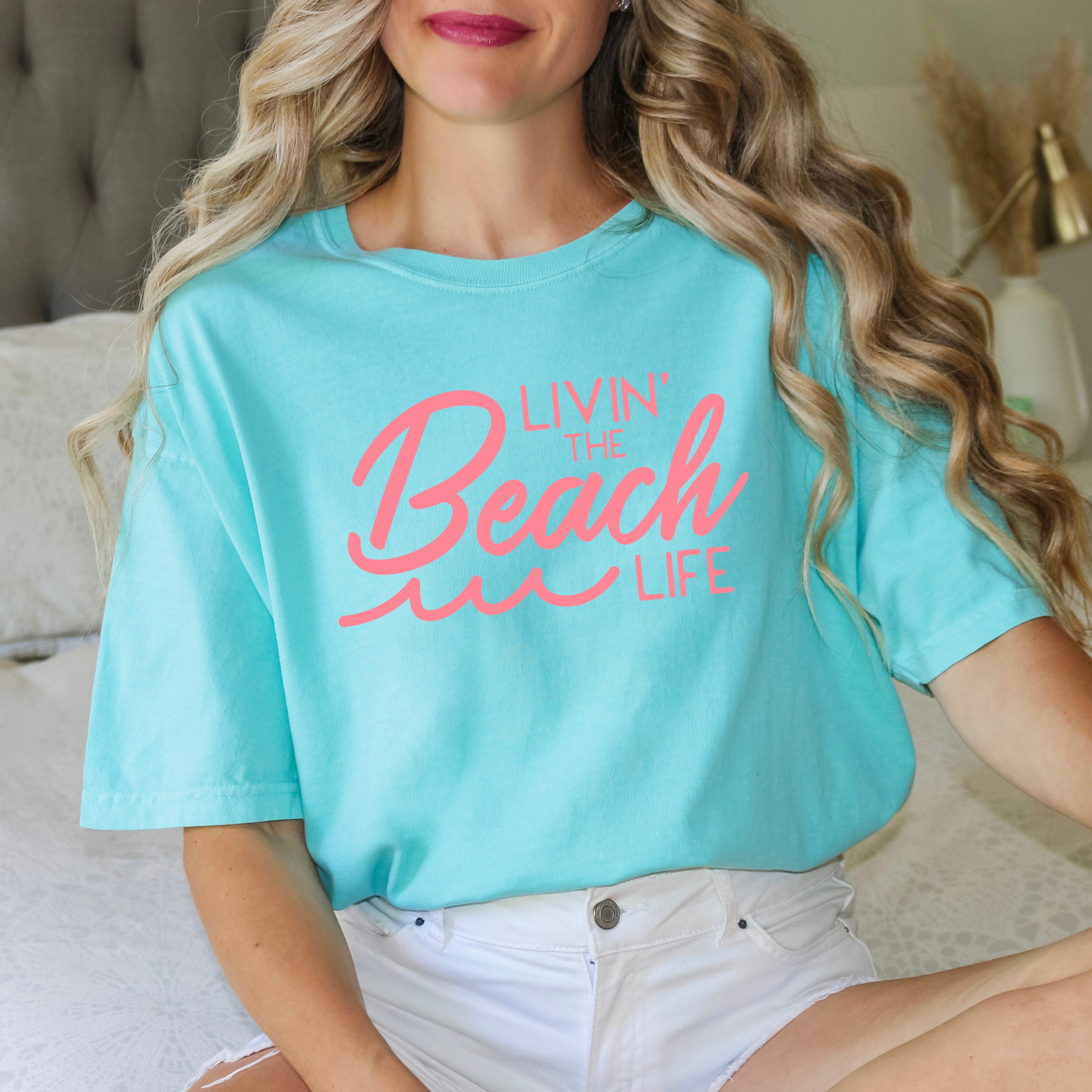 Livin' The Beach Life | Garment Dyed Short Sleeve Tee