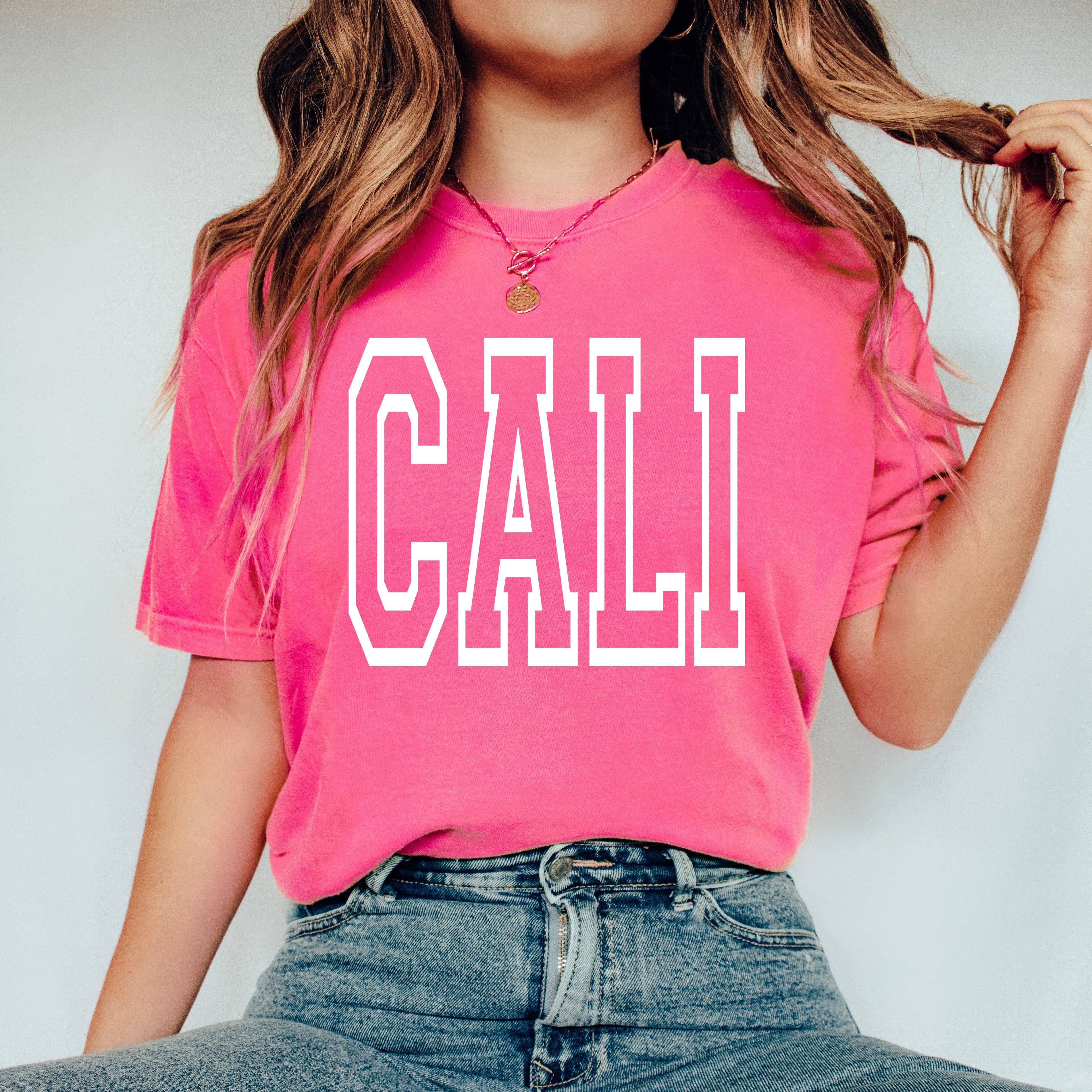 Cali Bold | Garment Dyed Short Sleeve Tee
