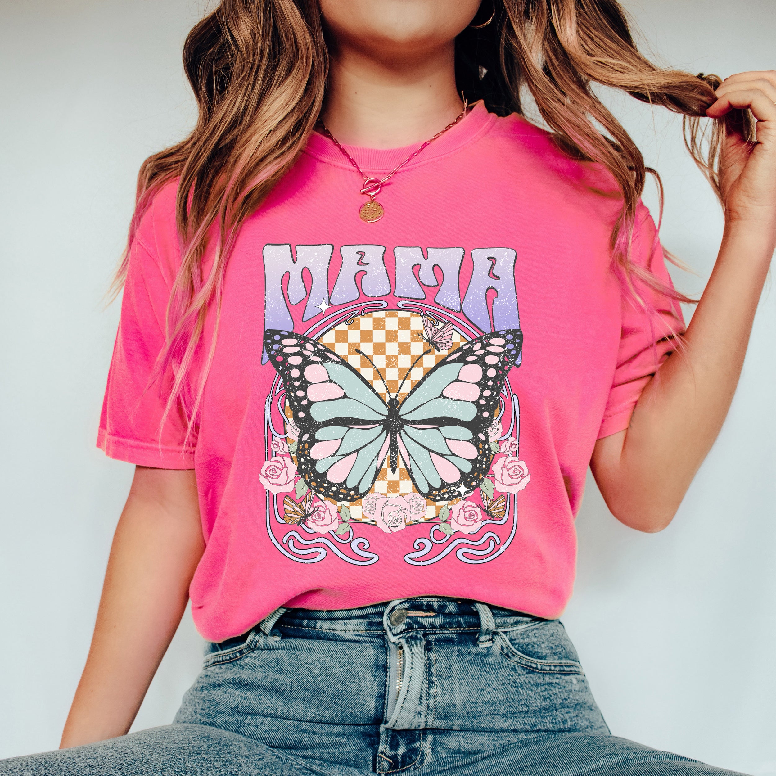 Mama Butterfly | Garment Dyed Tee