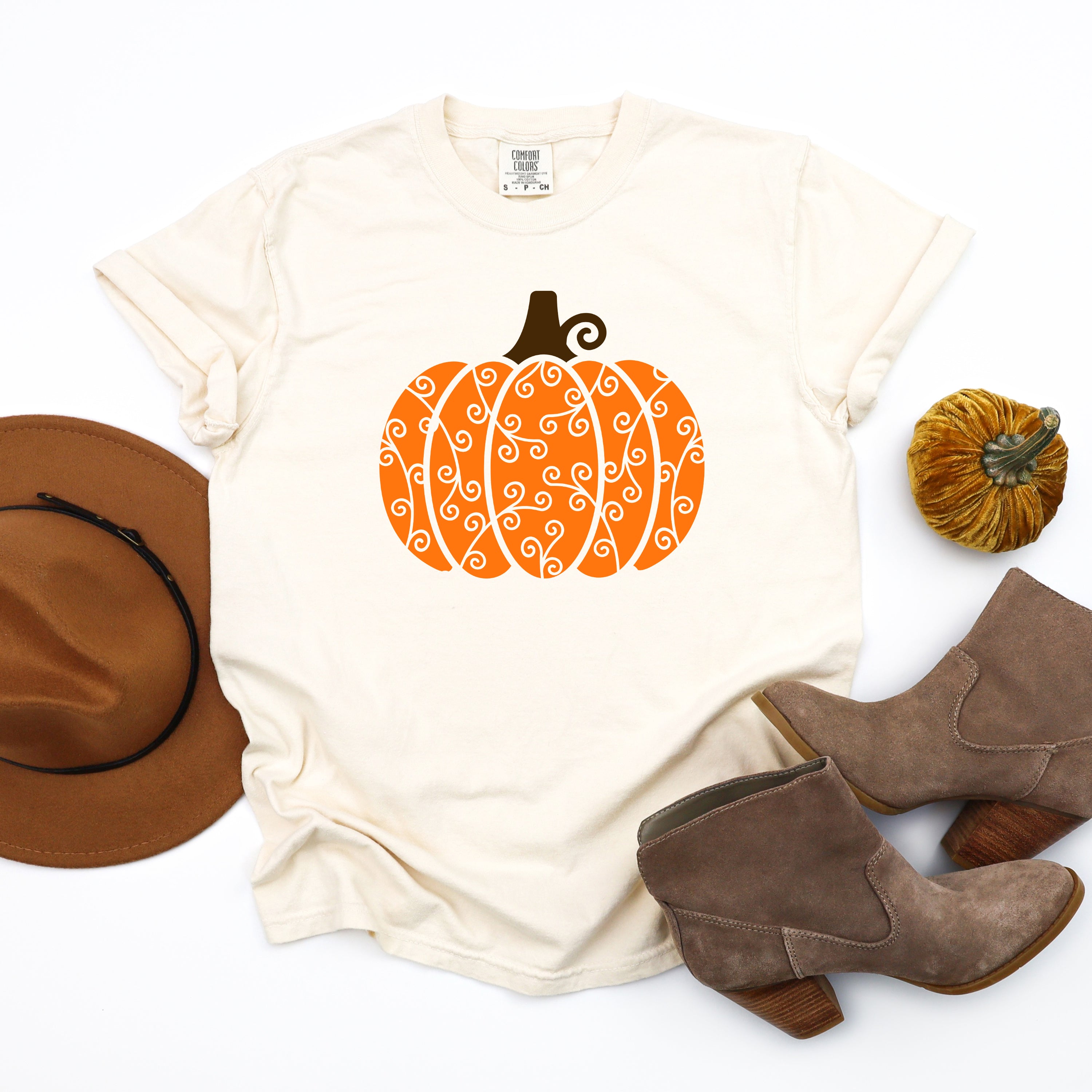 Pumpkin Swirl | Garment Dyed Tee