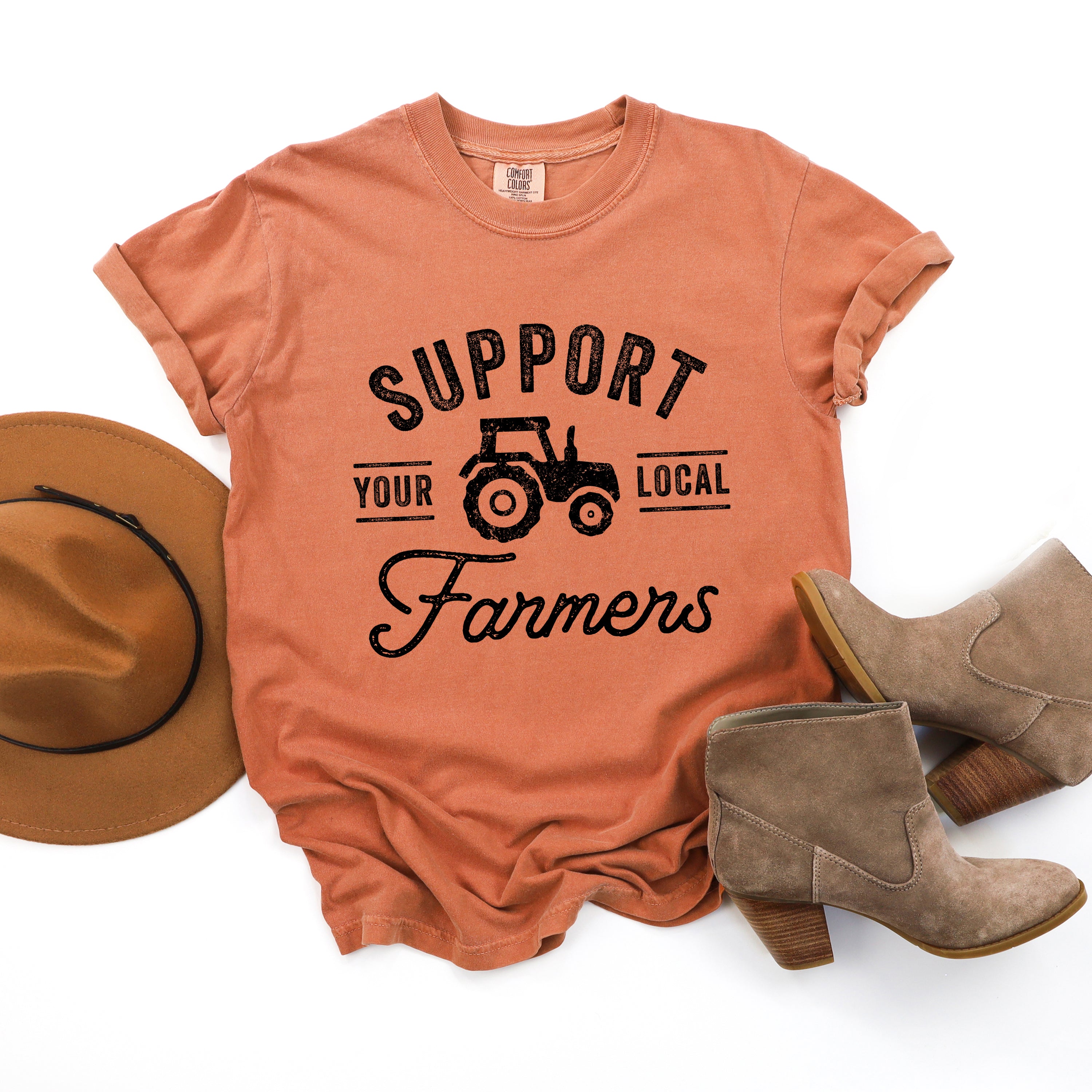 Support Your Local Farmers | Garment Dyed Tee