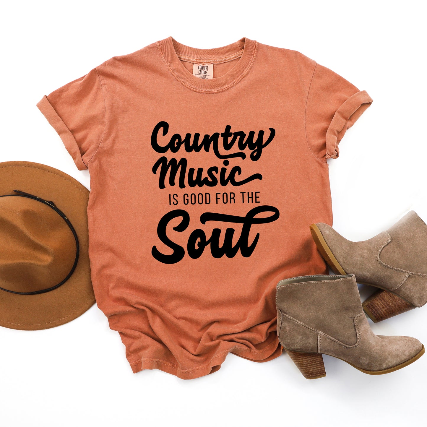 Country Music Is Good For The Soul | Garment Dyed Tee