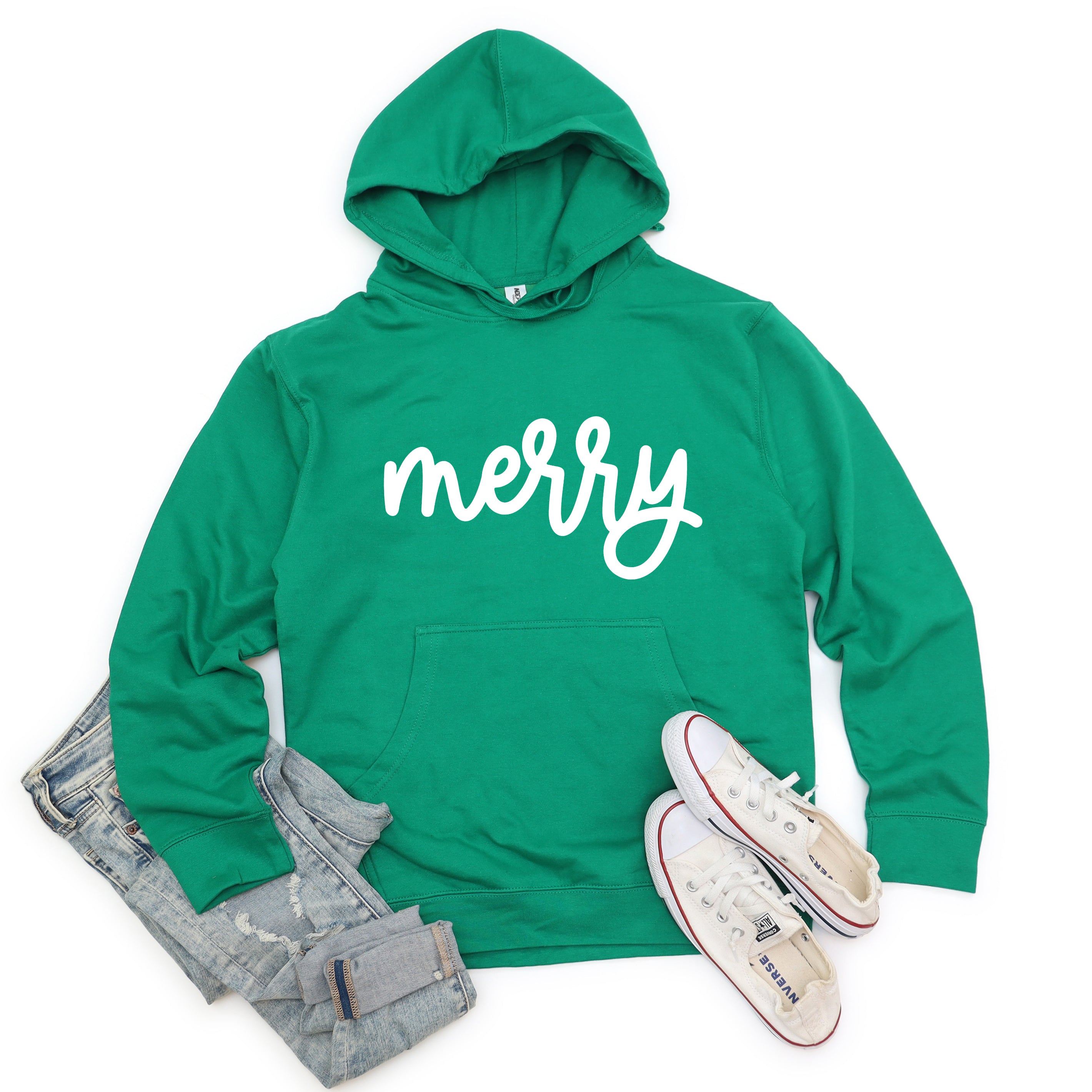 Merry Bold Cursive | Hoodie