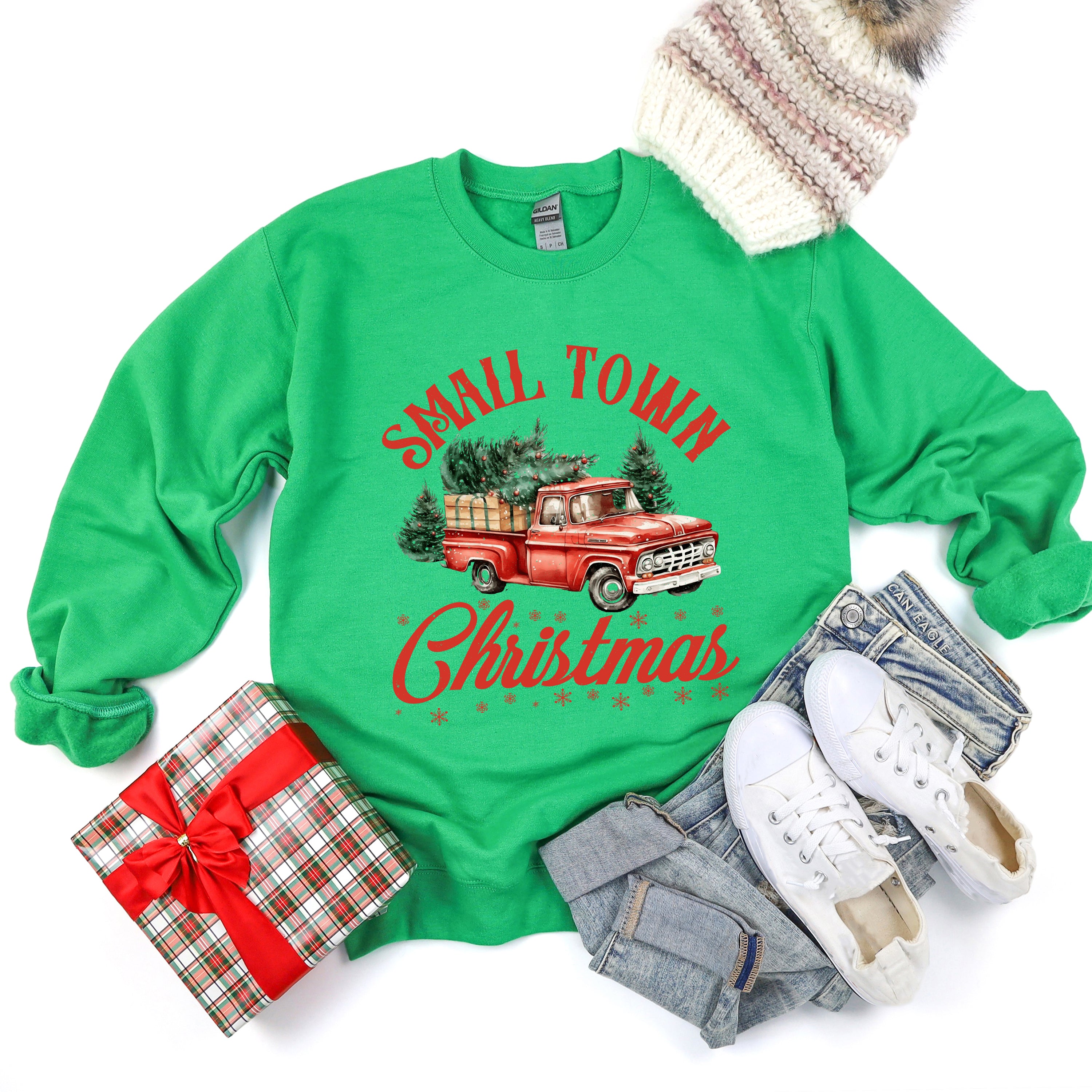 Small Town Christmas Truck | Sweatshirt