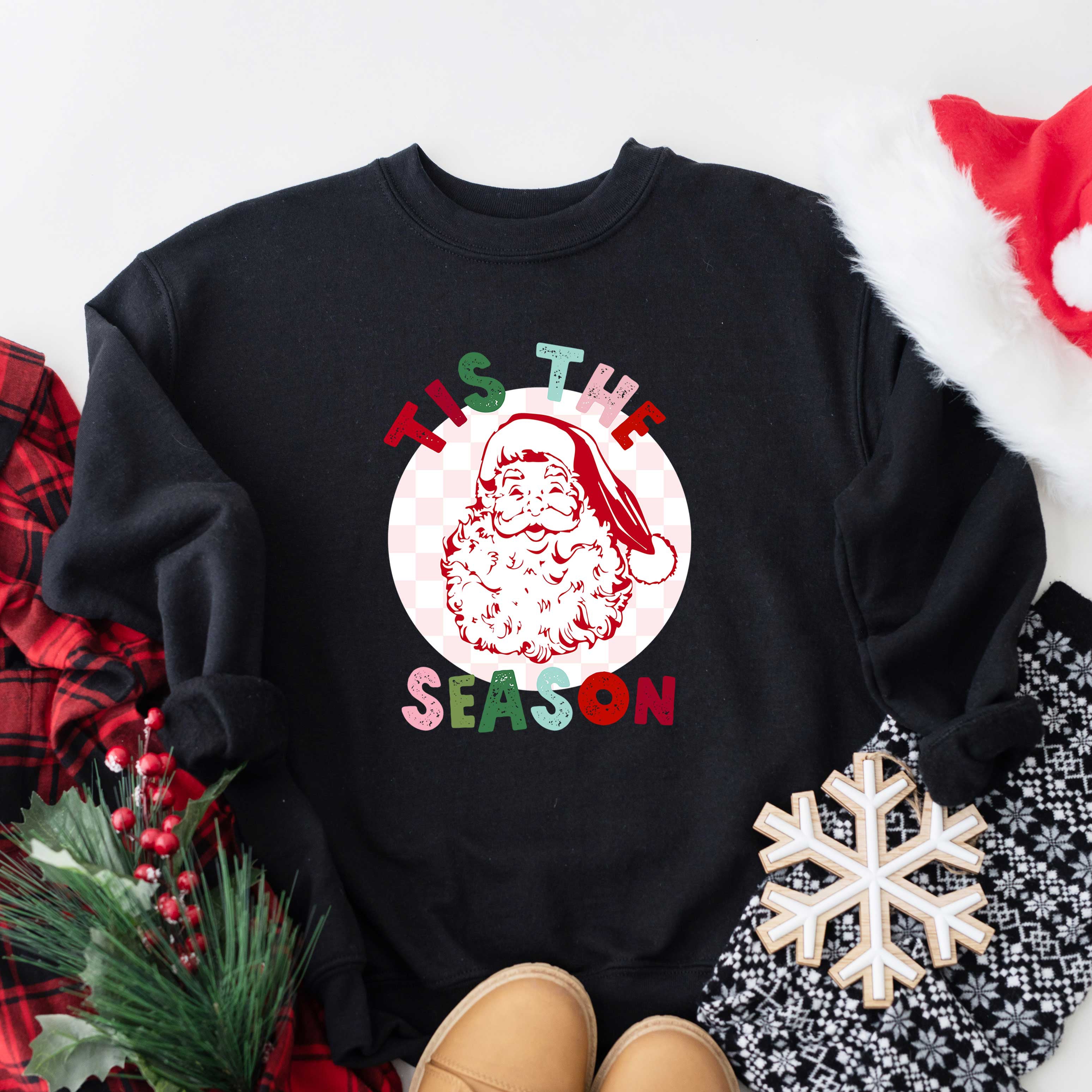 Tis The Season Checkered | Sweatshirt