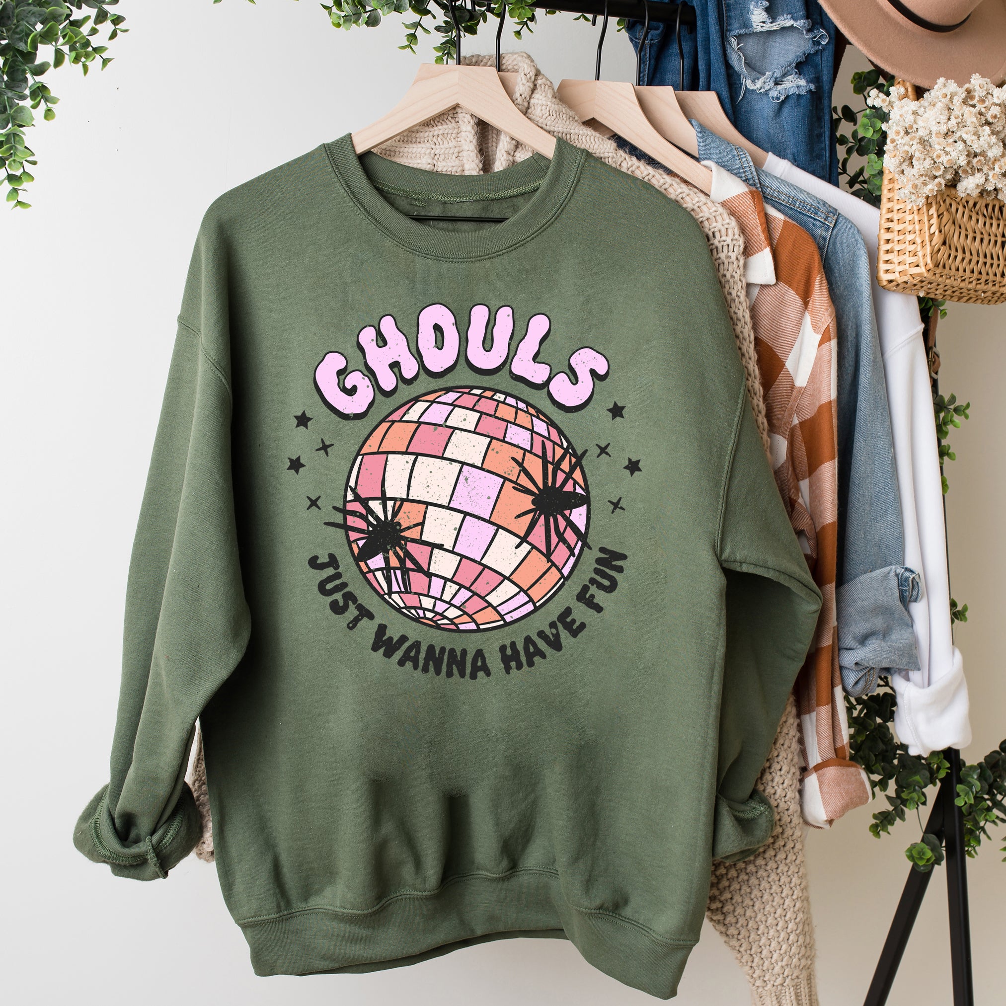 Ghouls Disco Ball | Sweatshirt