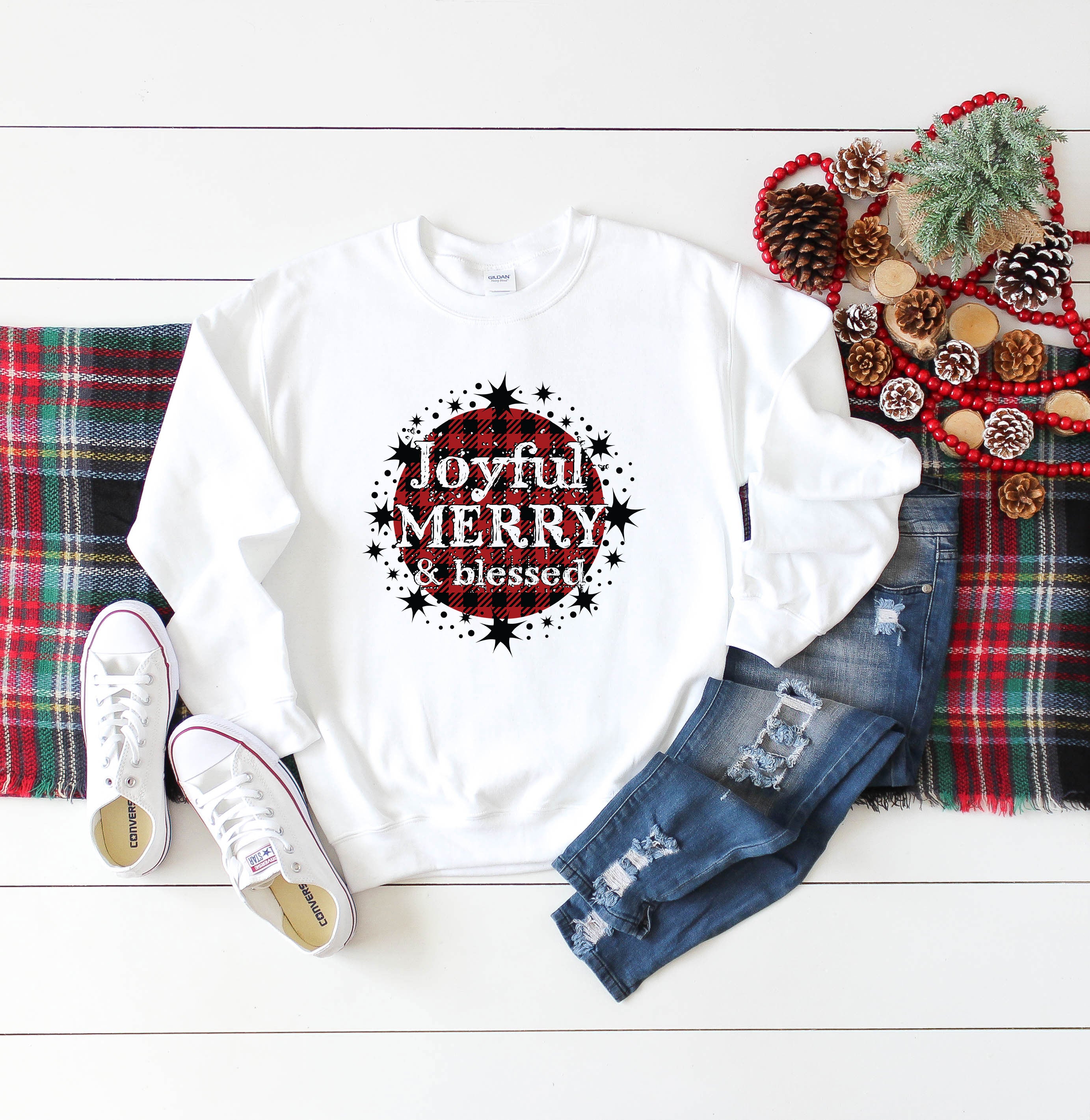 Joyful Merry and Blessed | Sweatshirt