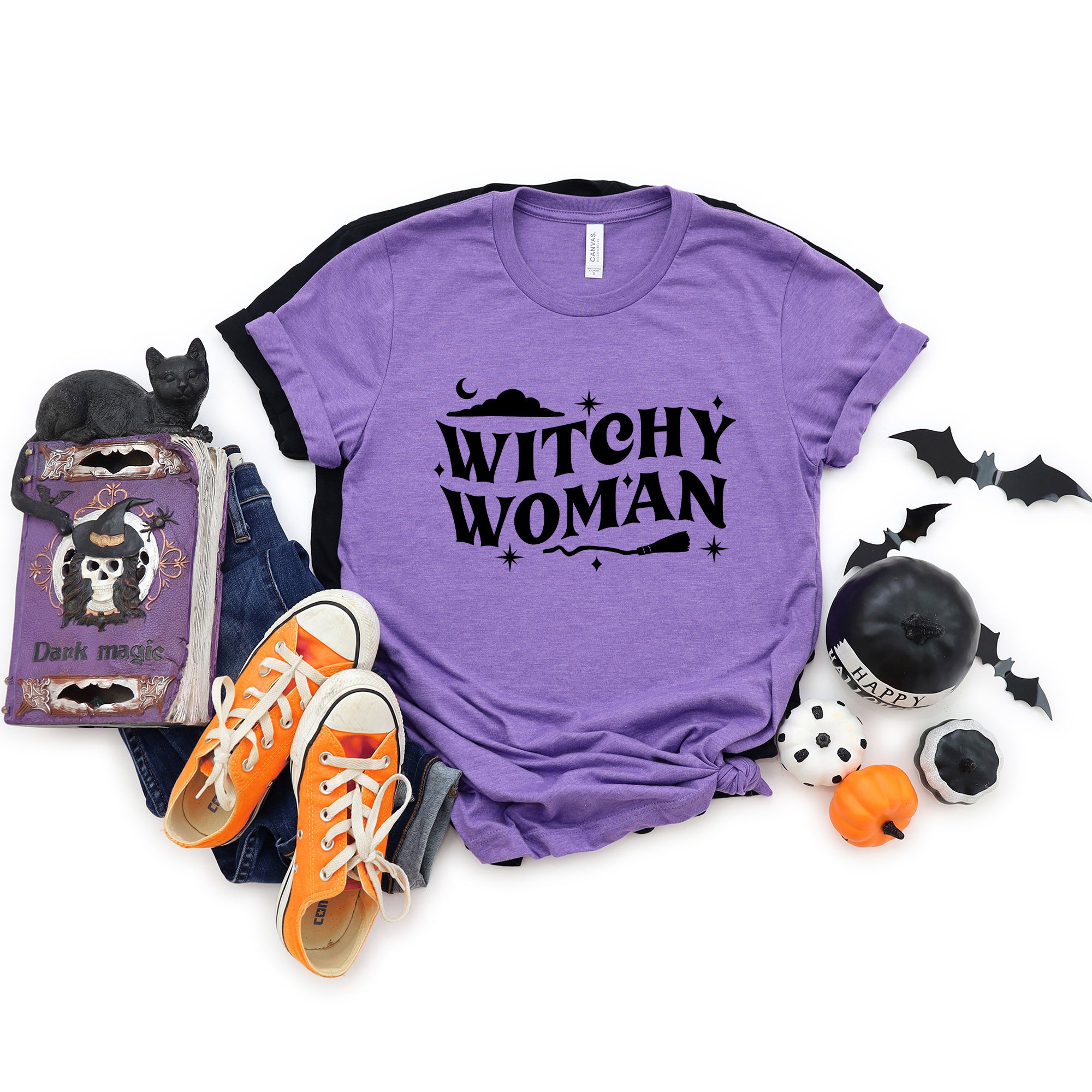 Witchy Woman Broom | Short Sleeve Graphic Tee