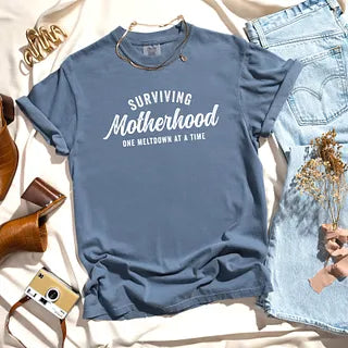 Surviving Motherhood | Garment Dyed Tee
