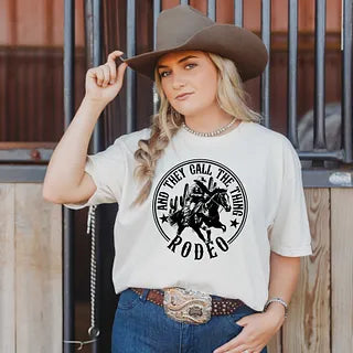 Call The Thing Rodeo Circle | Garment Dyed Tee