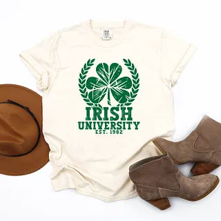 Irish University | Garment Dyed Tee