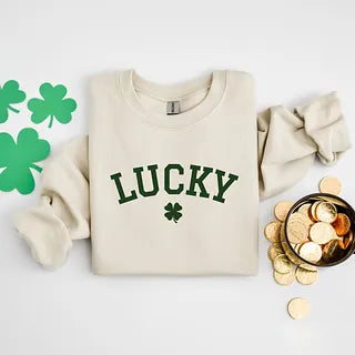 Lucky Varsity Clover | Sweatshirt