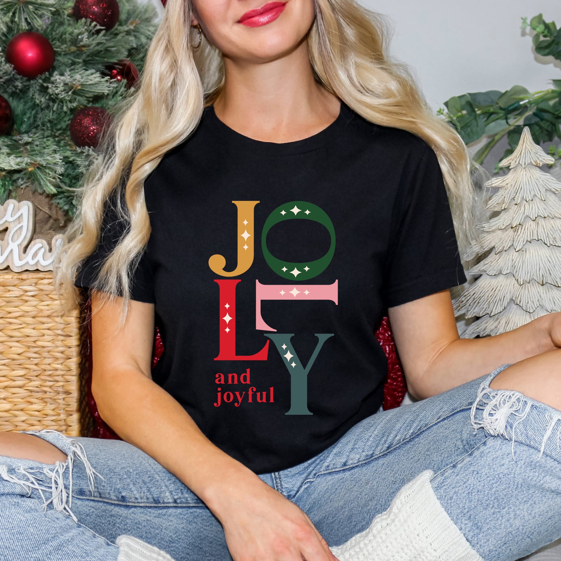 Jolly And Joyful | Short Sleeve Crew Neck