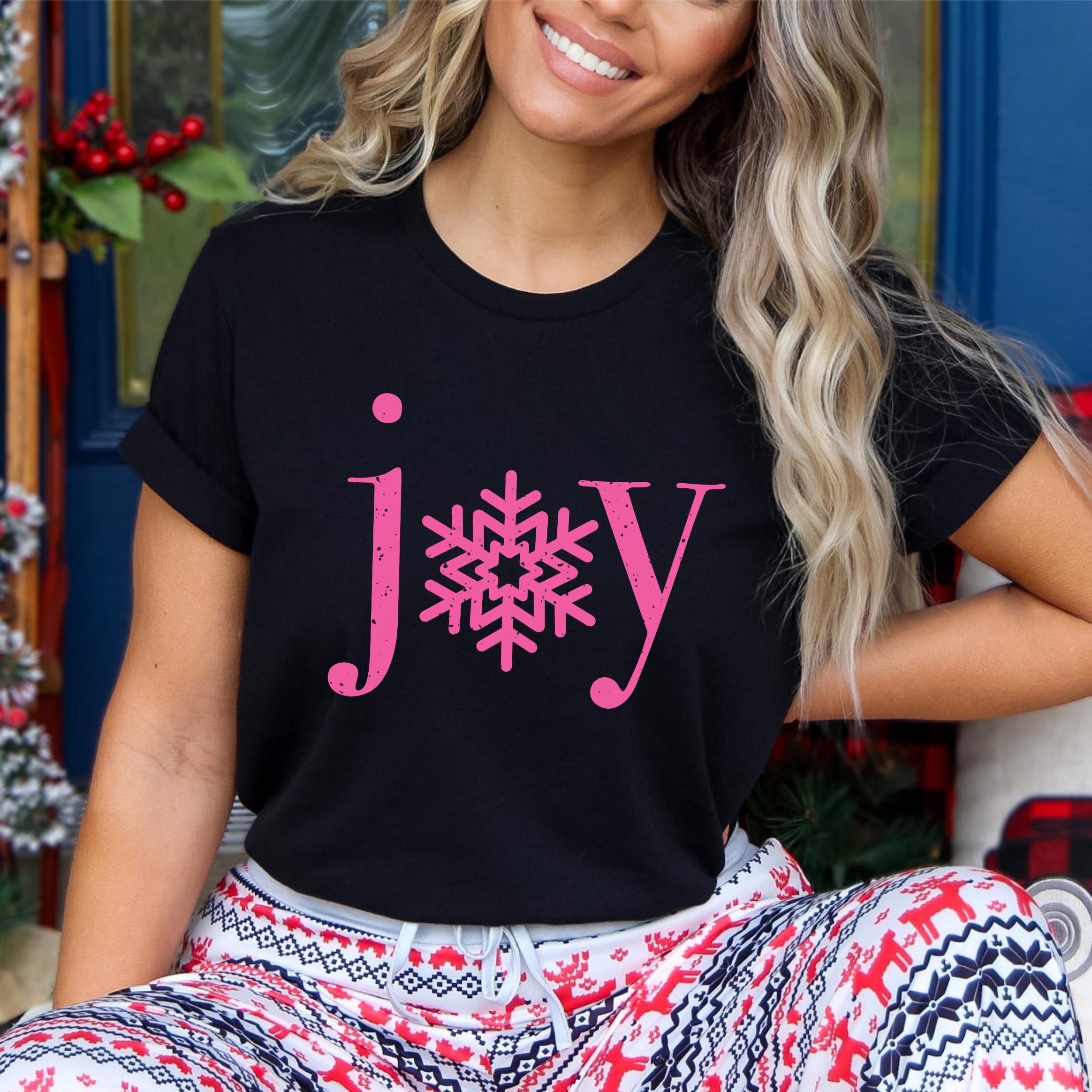 Joy Snowflake | Short Sleeve Graphic Tee