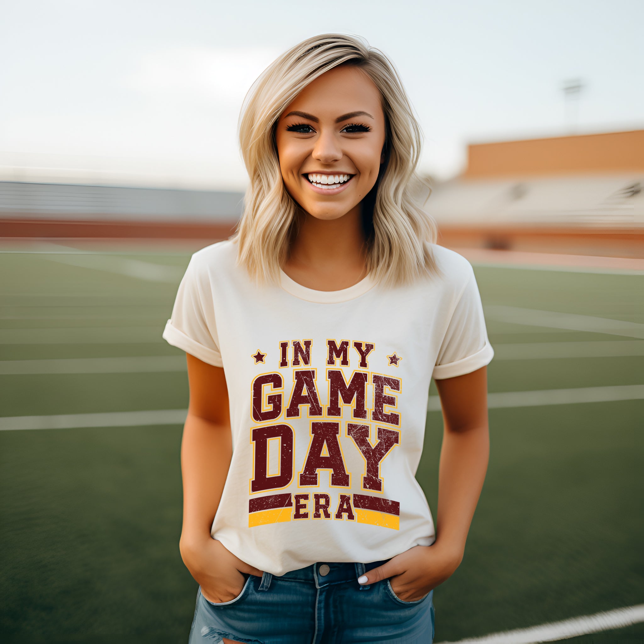 In My Game Day Era - Maroon | Short Sleeve Graphic Tee