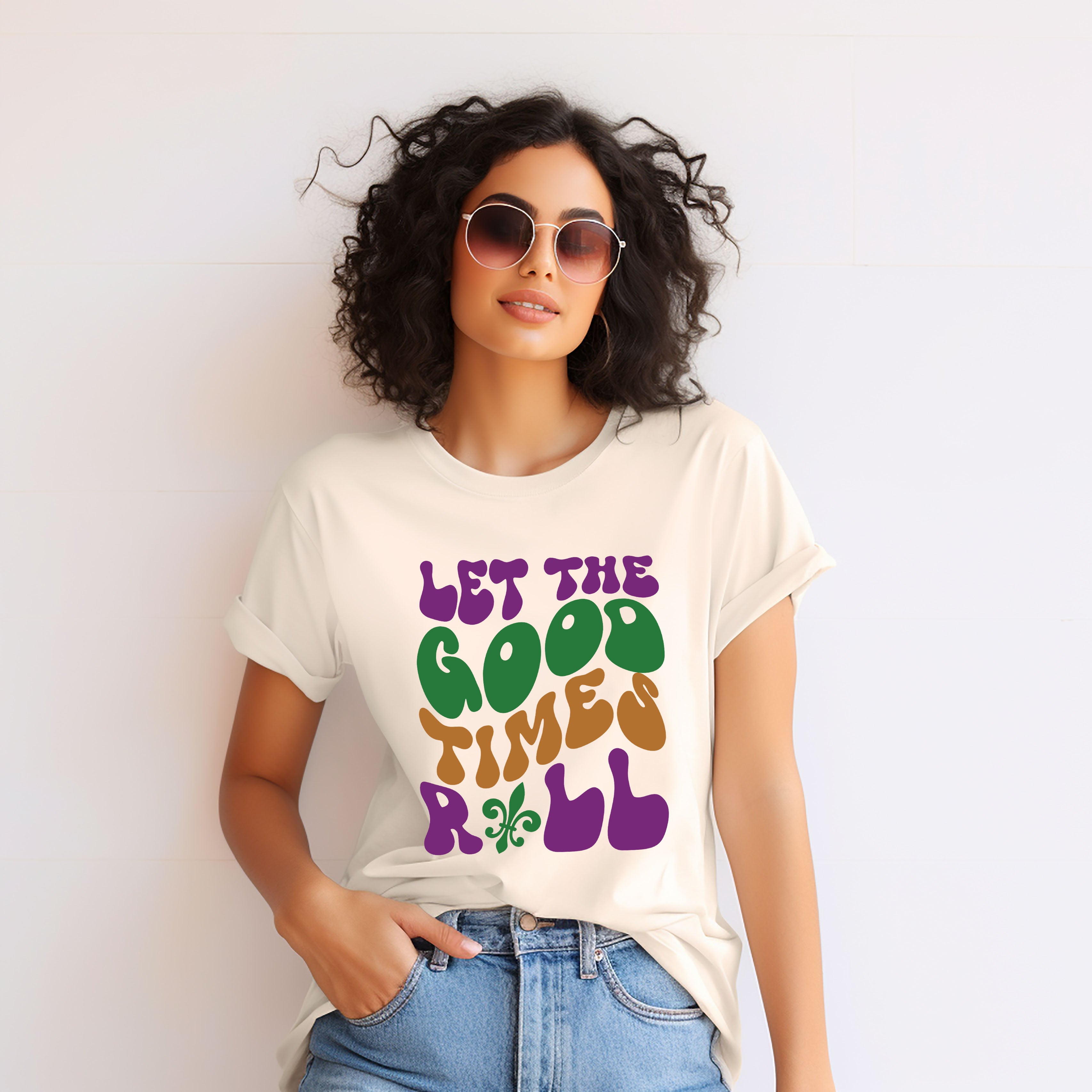 Let The Good Times Roll Mardi Gras | Short Sleeve Crew Neck