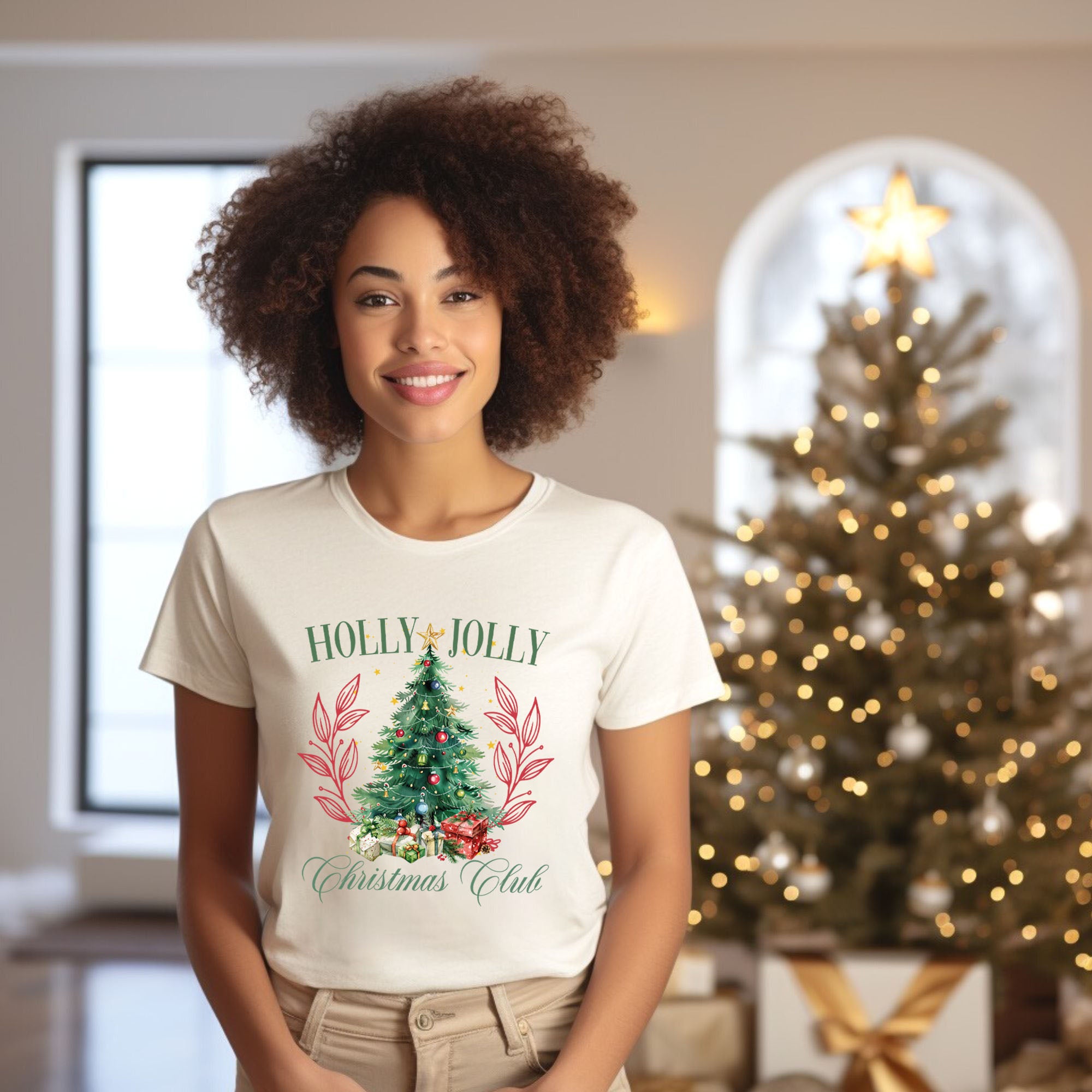Holly Jolly Christmas Club | Short Sleeve Crew Neck
