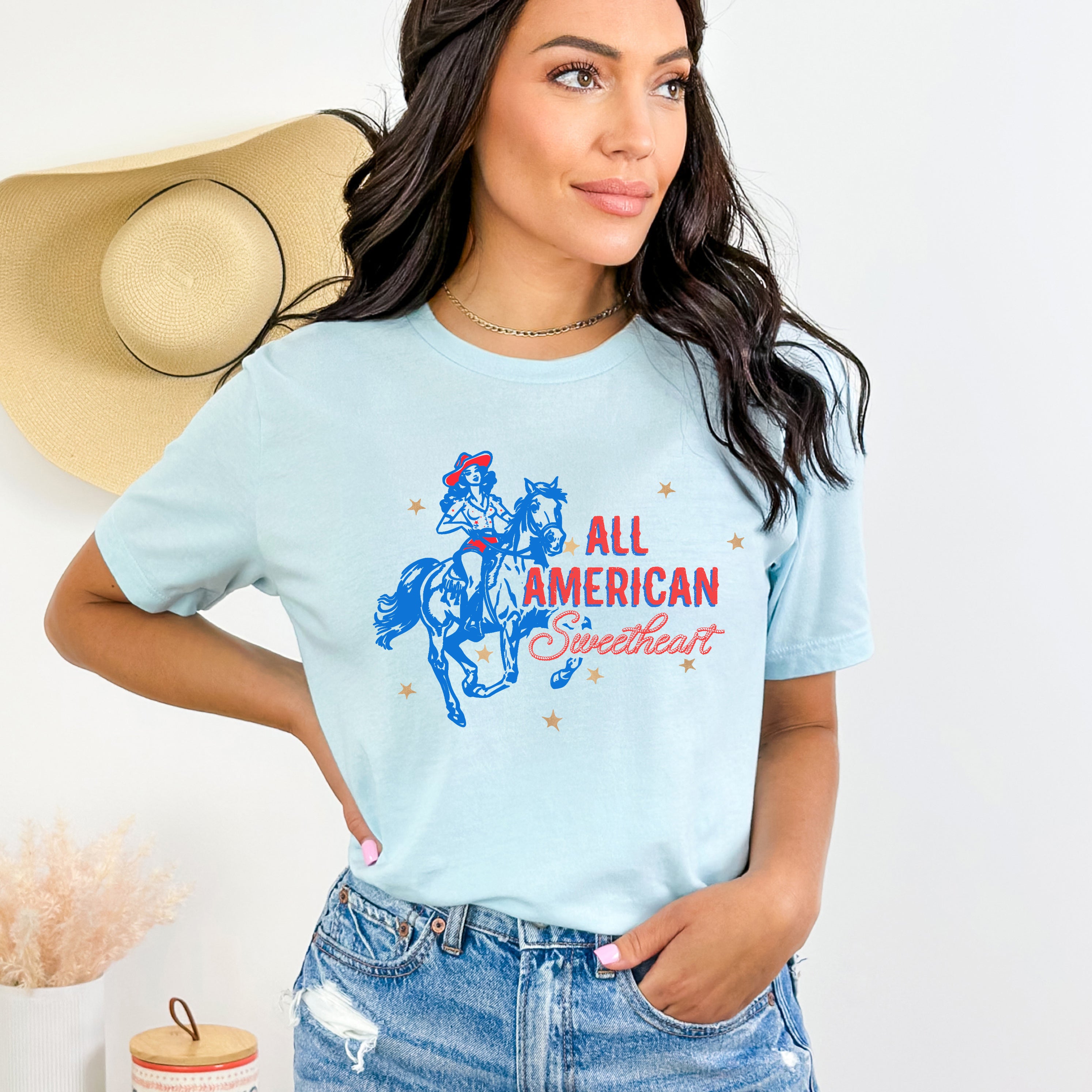 Western All American Sweetheart | Short Sleeve Graphic Tee