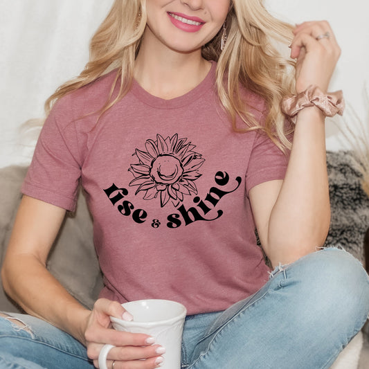 Rise And Shine Wildflower | Short Sleeve Graphic Tee