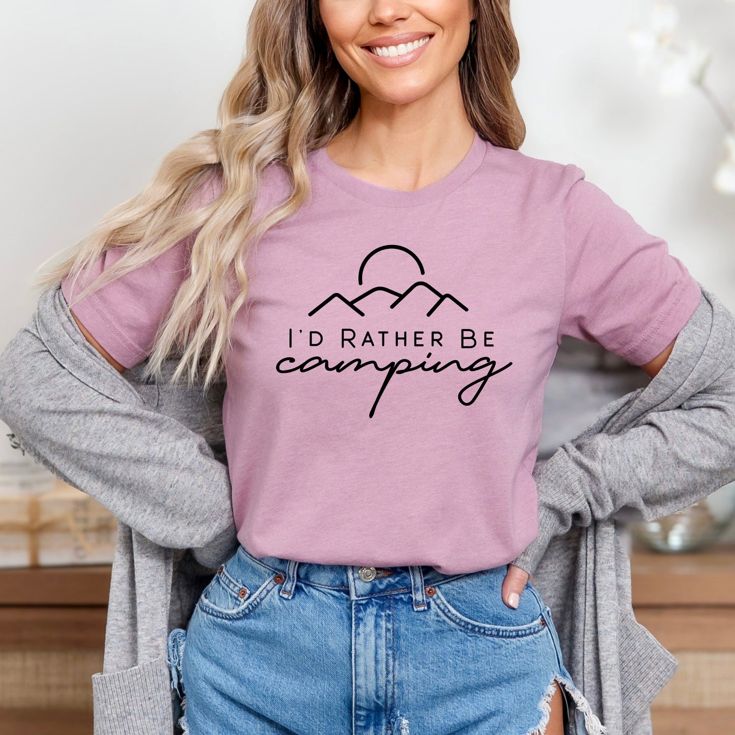 I'd Rather Be Camping | Short Sleeve Graphic Tee