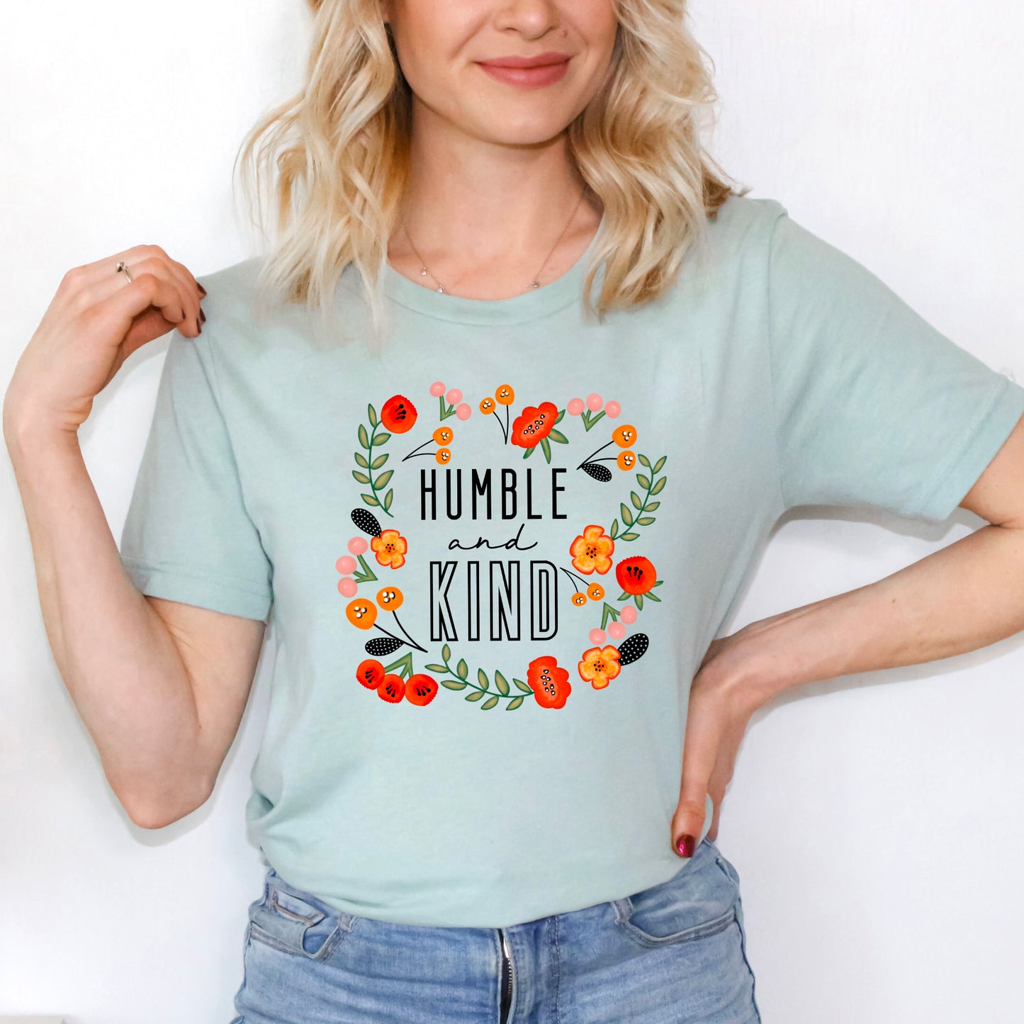 Humble And Kind Floral | Short Sleeve Graphic Tee