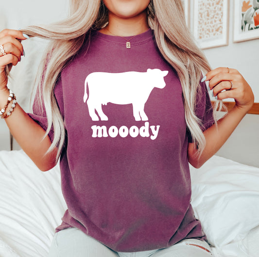 Moody Cow | Garment Dyed Tee