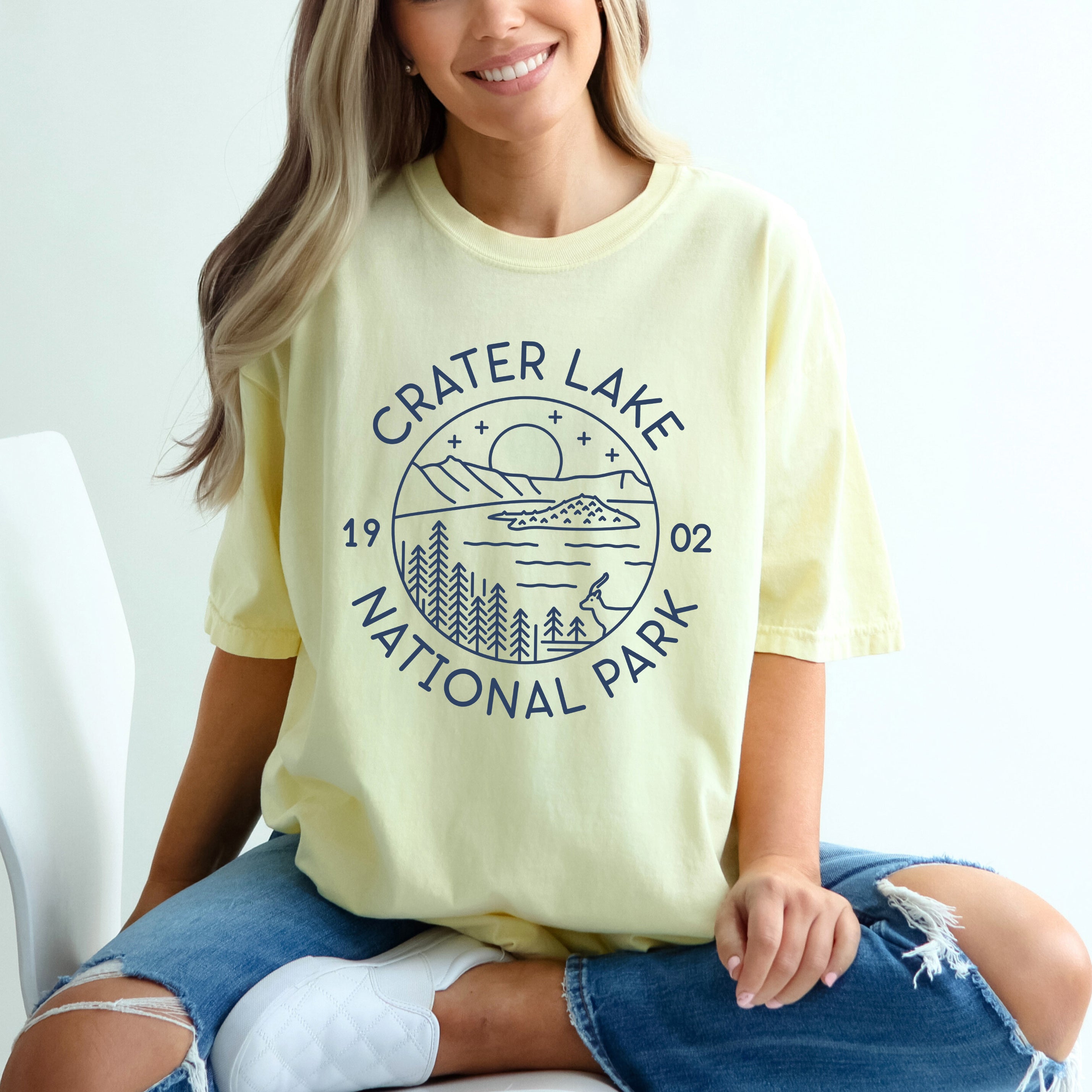 Crater Lake National Park | Garment Dyed Tee