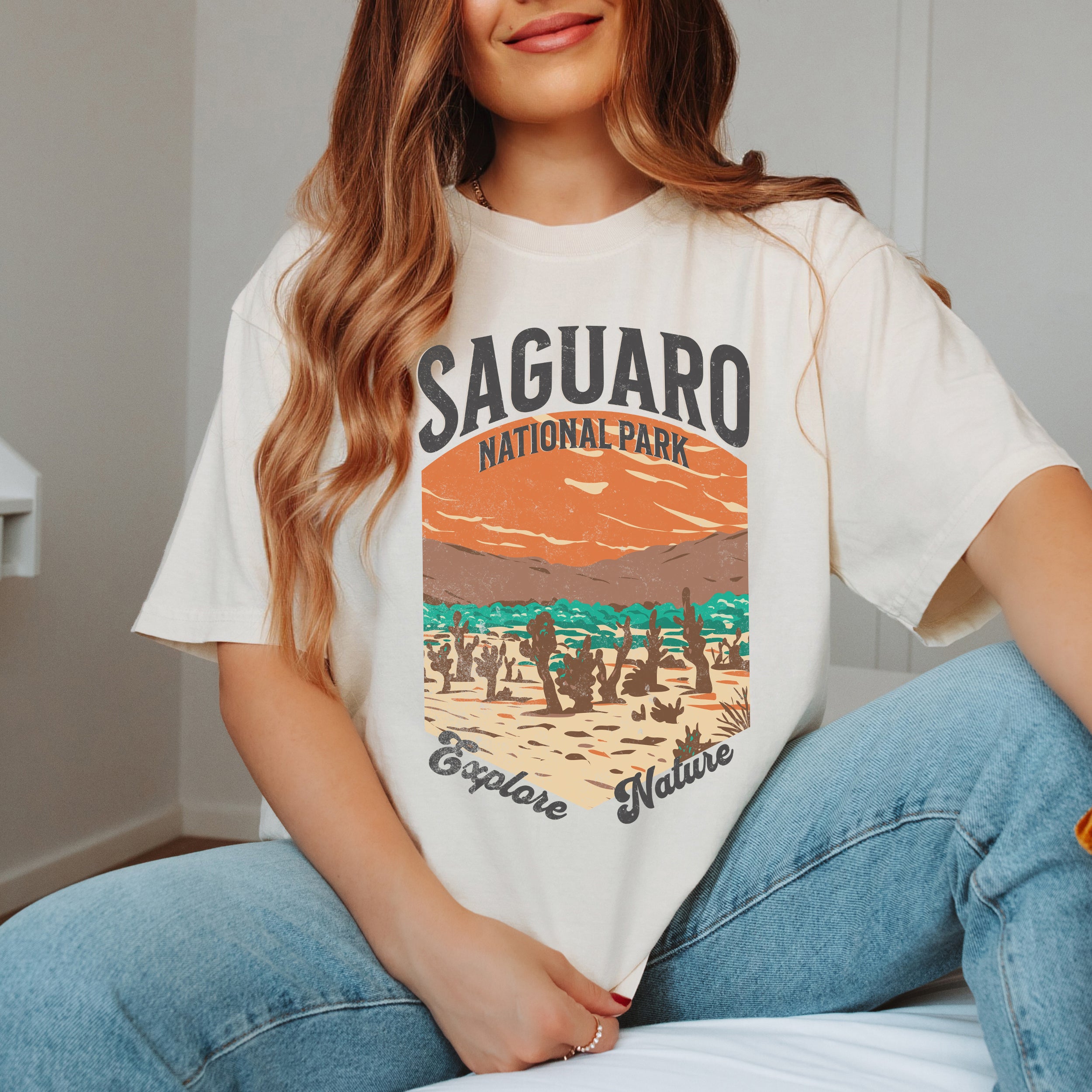 Saguaro National Park Explore More | Garment Dyed Tee