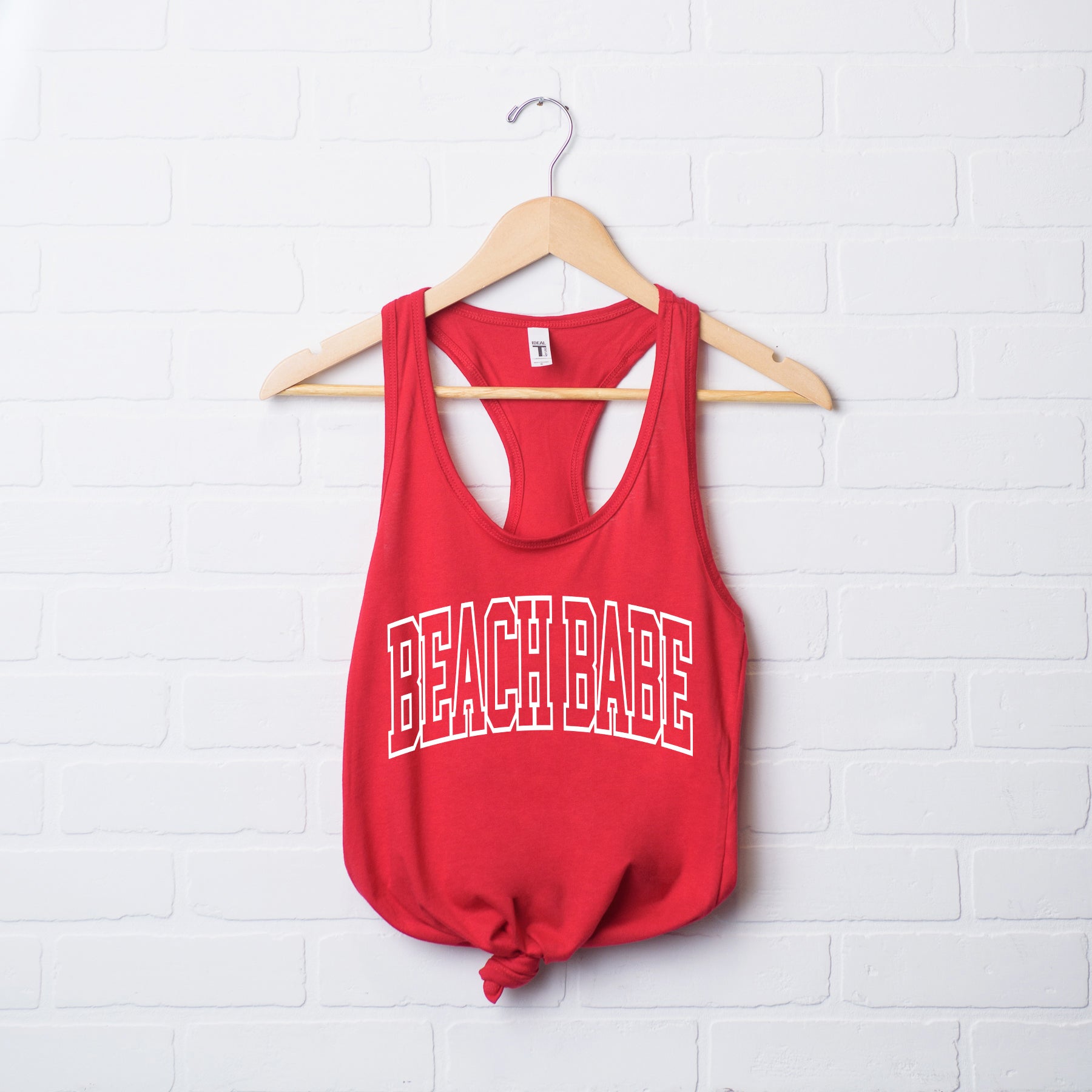 Beach Babe Varsity | Racerback Tank