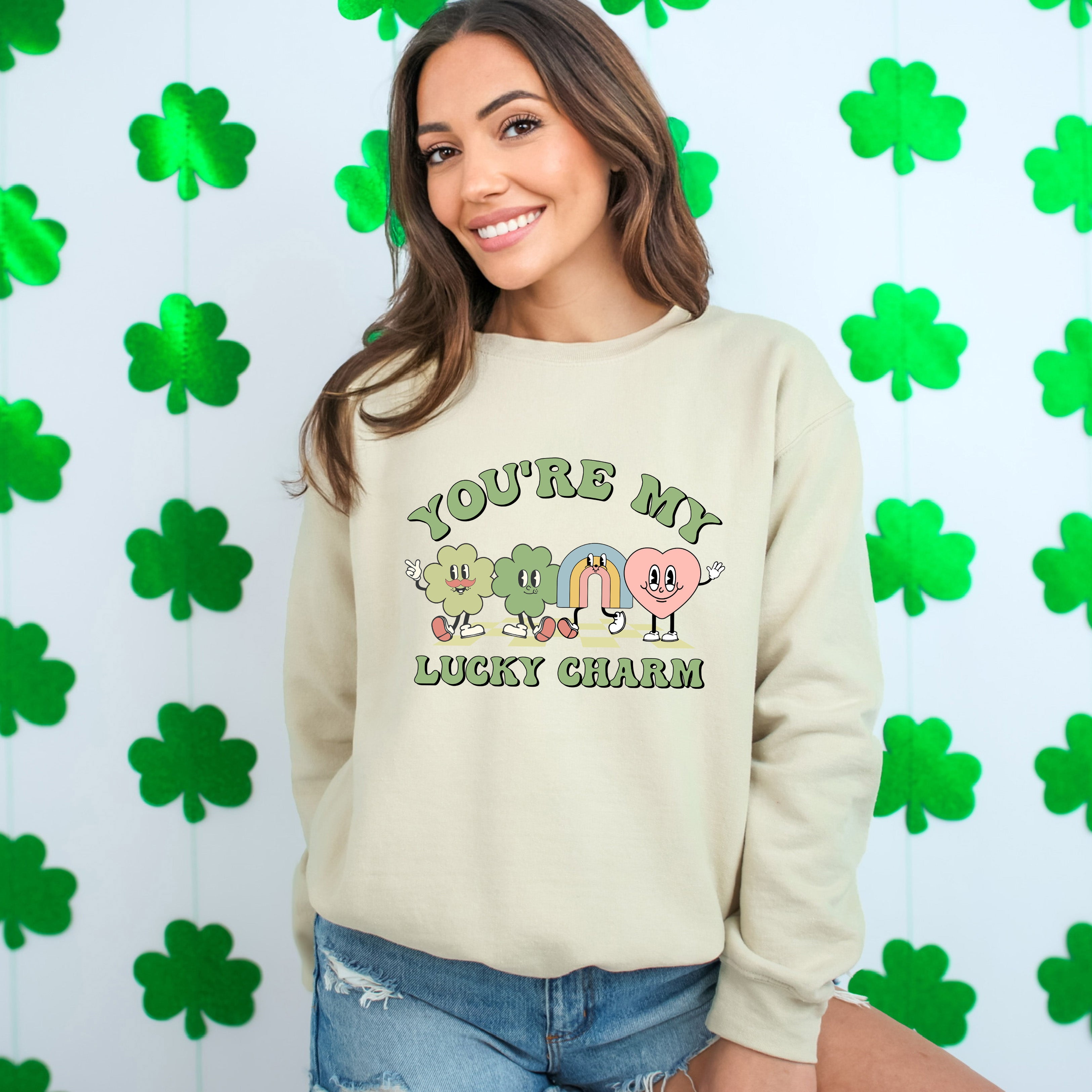 You're My Lucky Charm Clovers | Sweatshirt