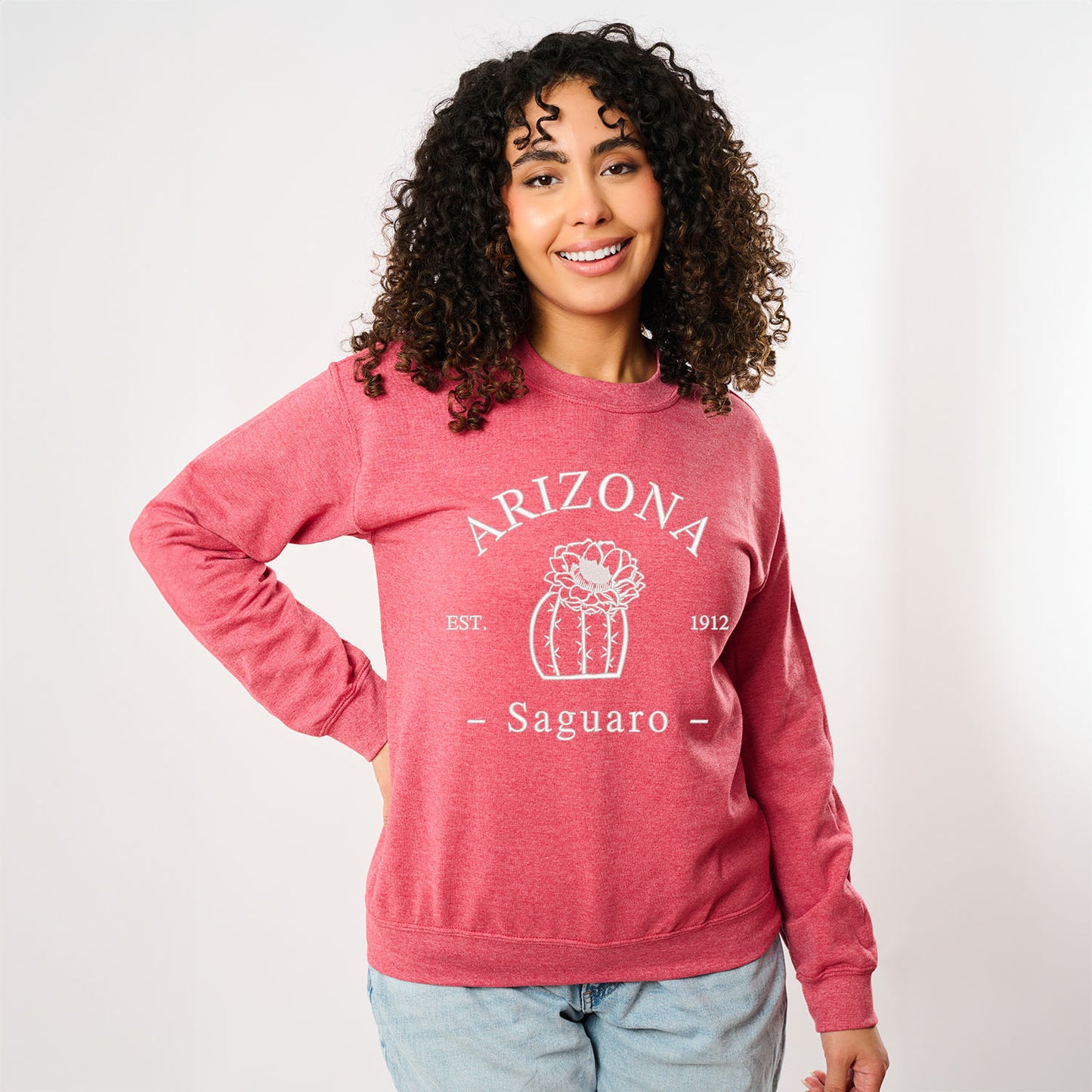 Embroidered Arizona Flower | Sweatshirt
